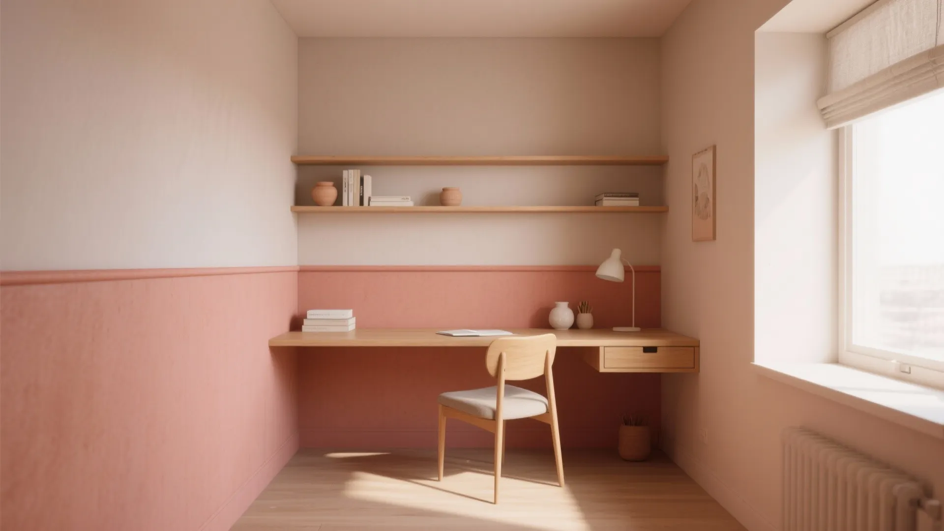 Tip 4: Muted terracotta or clay pink for warm motivation