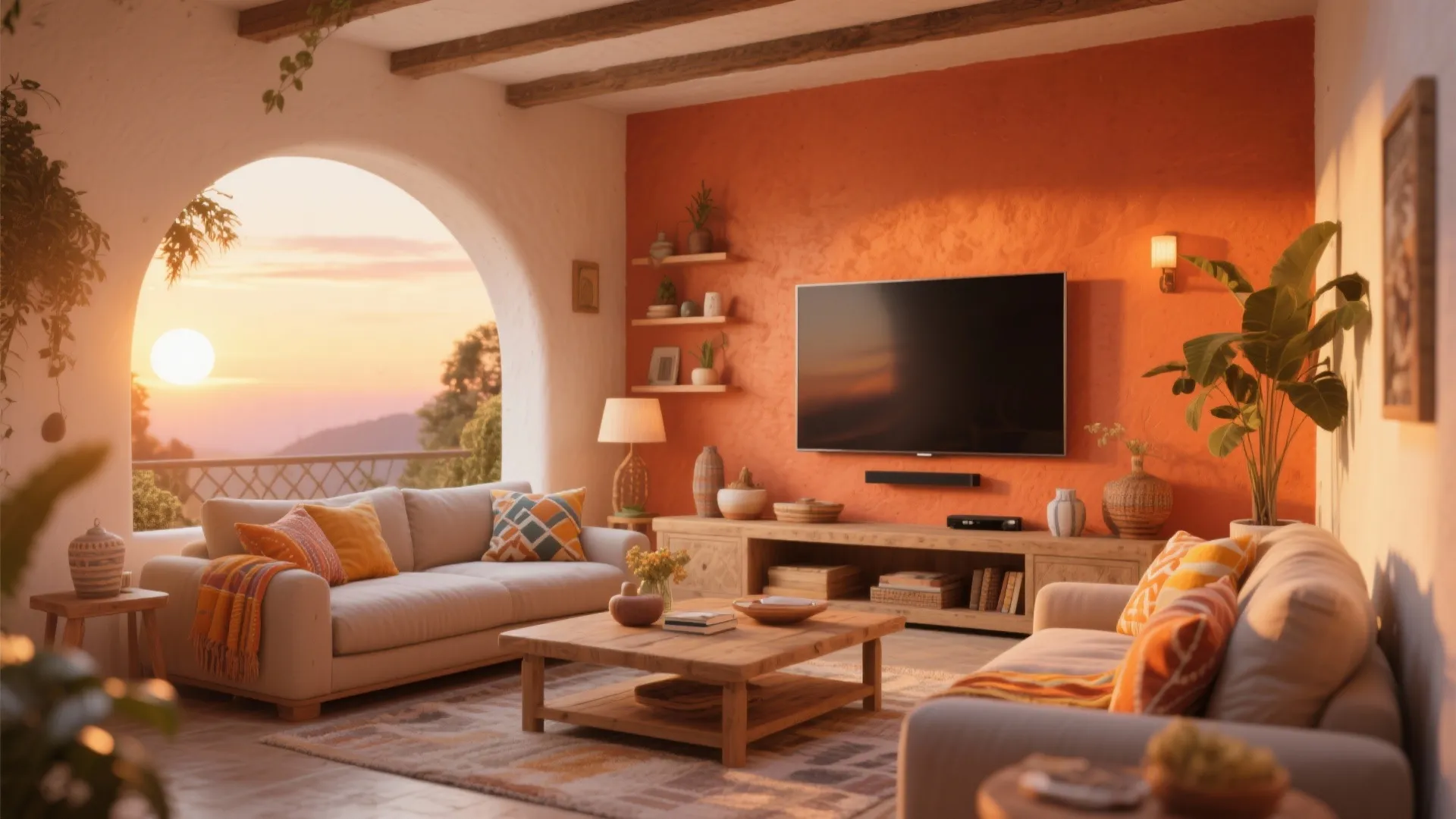 4. Warm Terracotta Glow