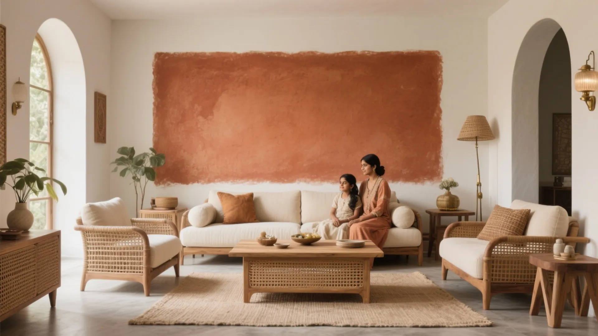 Earthy Terracotta Accent Wall (Clay, Rust, and Warm Spice)