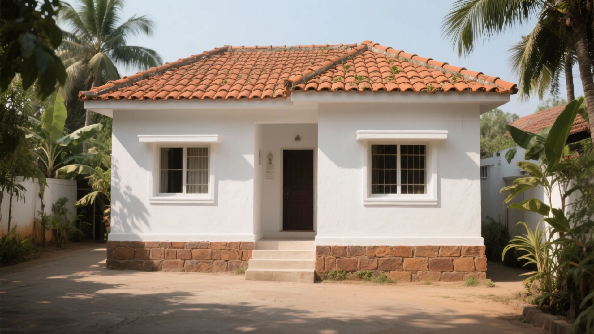 Terracotta Roof with Crisp White Walls