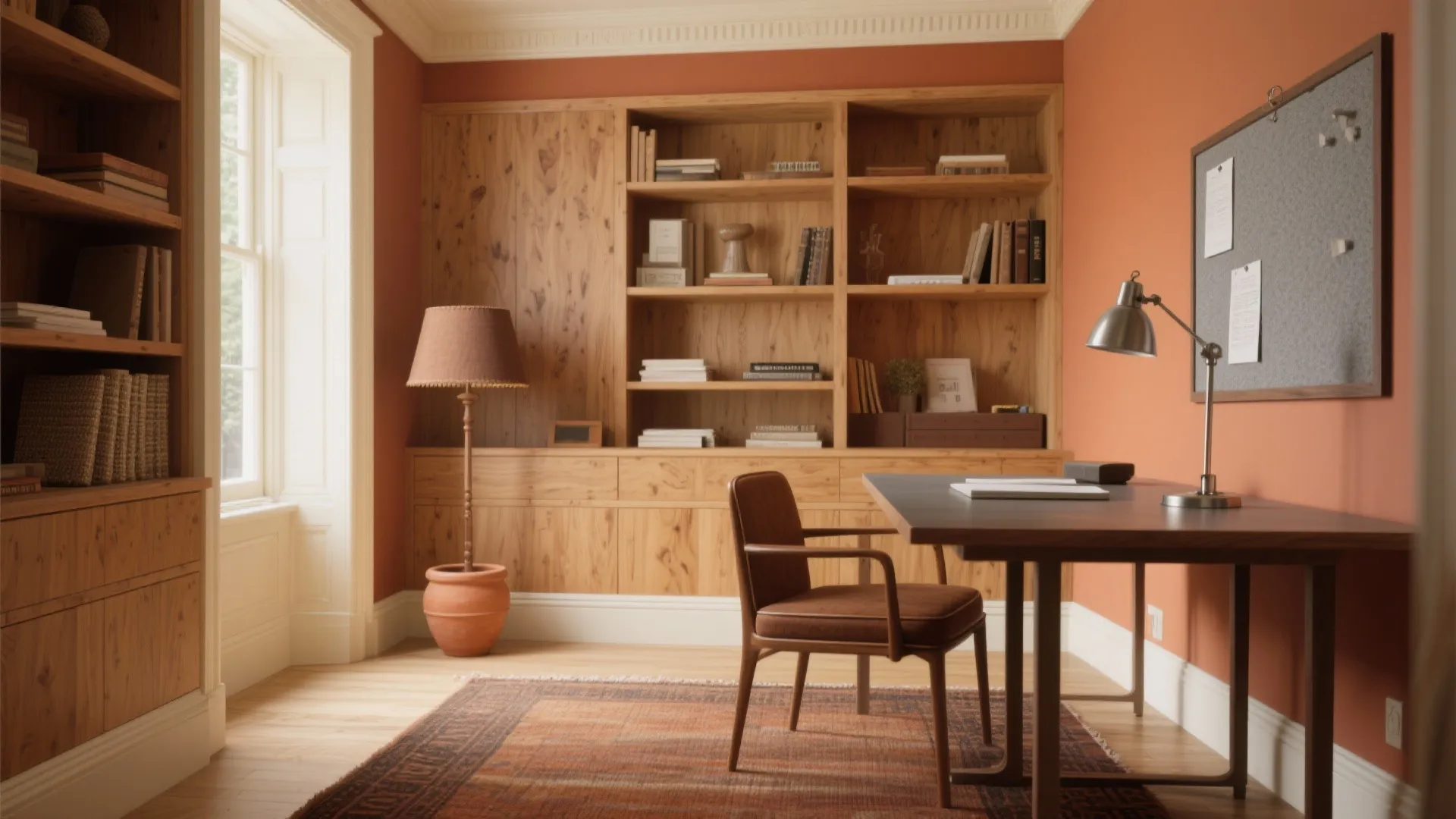 Warm Wood and Terracotta Comfort