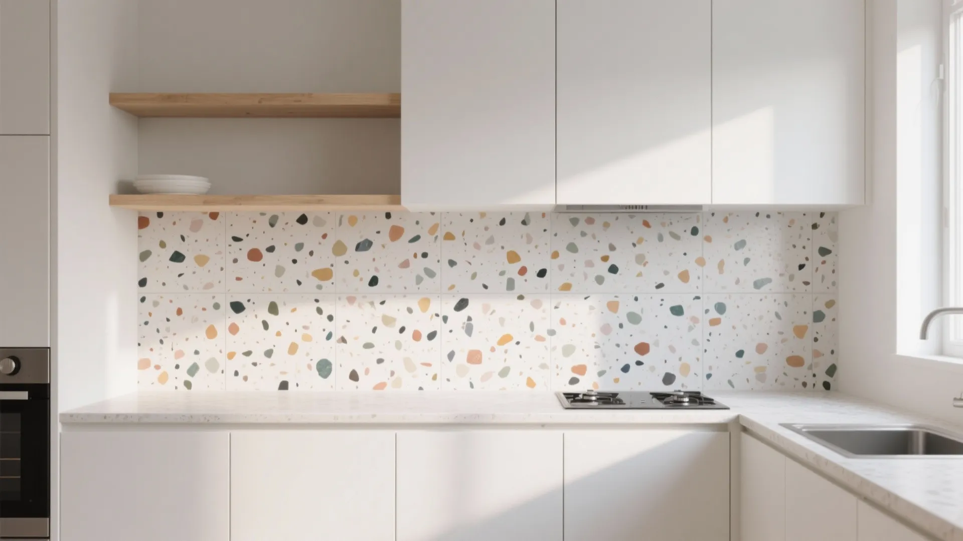 4. Terrazzo Tile Splash