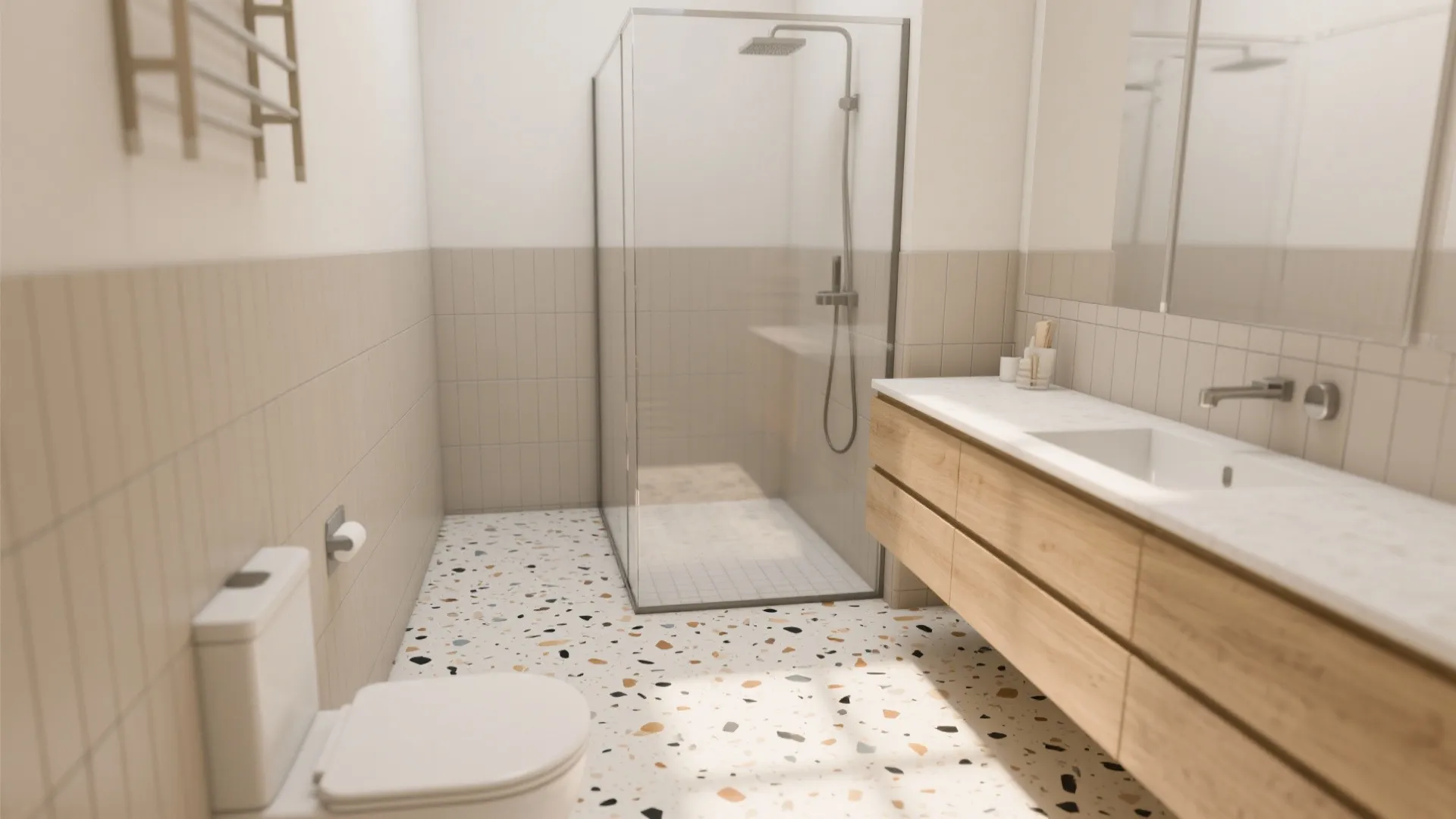 Terrazzo and Speckled Porcelain in Matte Finishes
