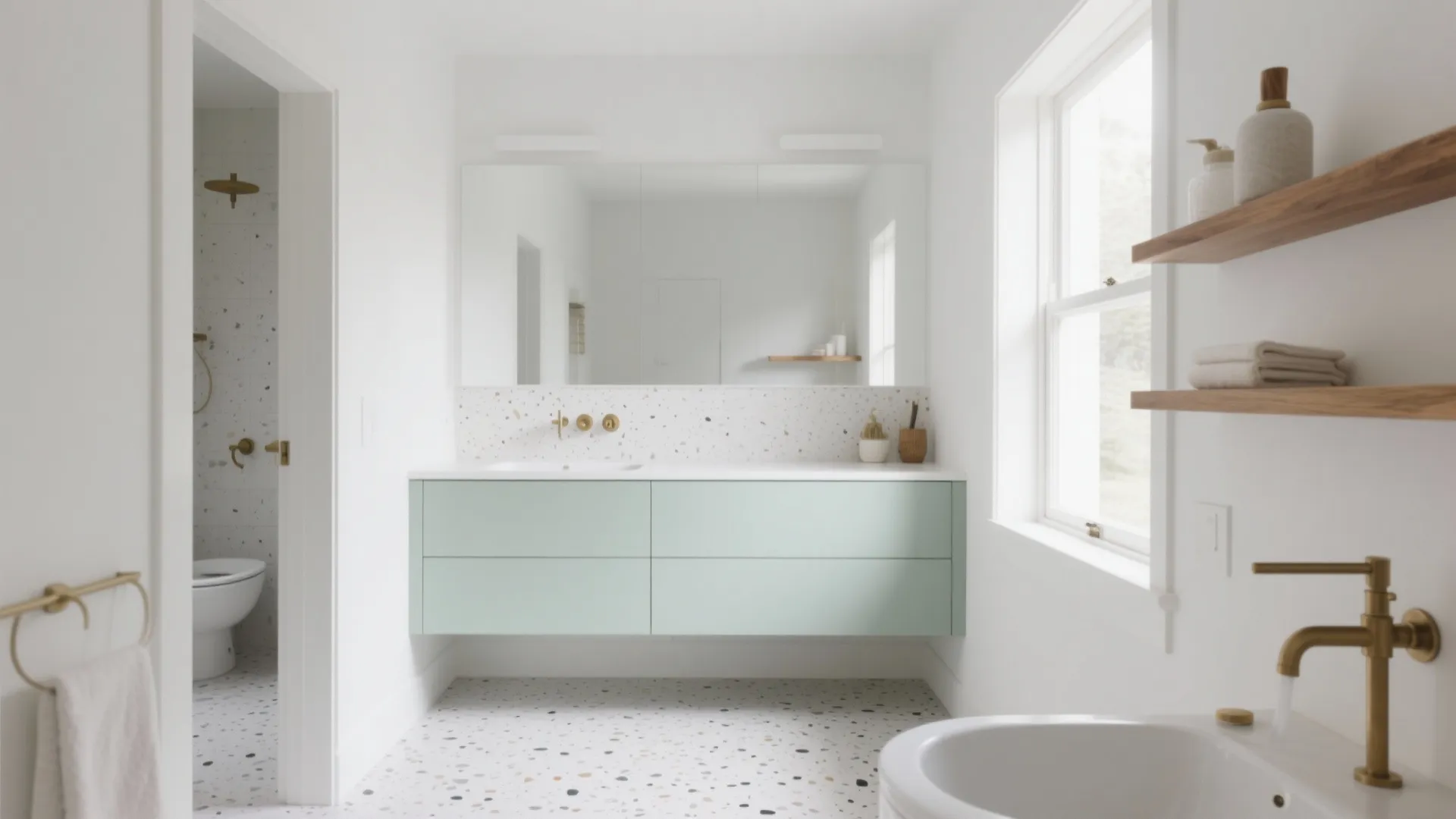 Matte Terrazzo-Style Porcelain with Micro Specks