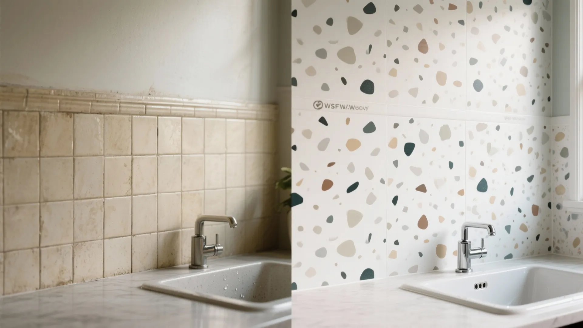 Tile-Look and Terrazzo Stickers