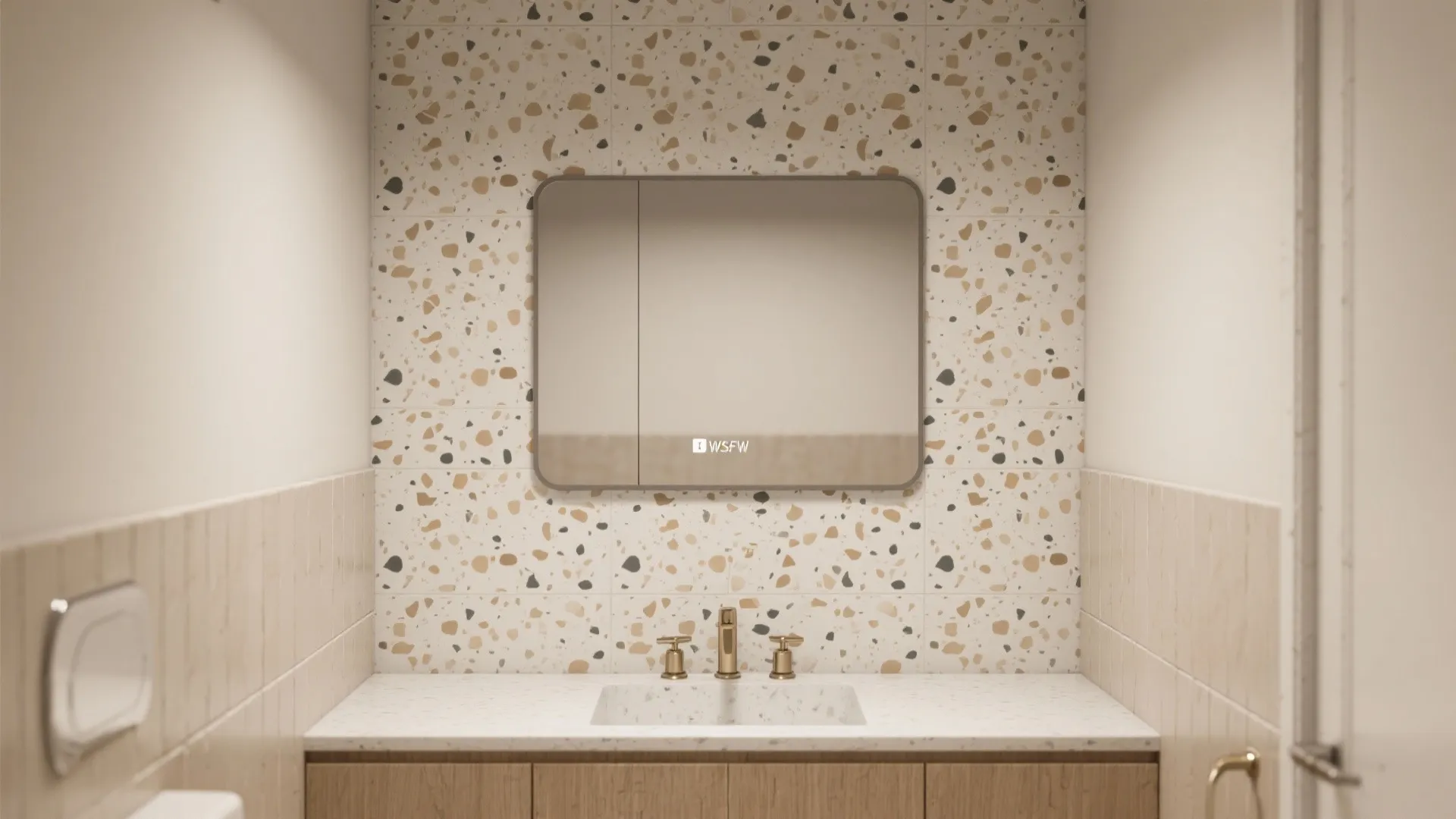 Pattern Play: Geometric or Terrazzo Feature Wall