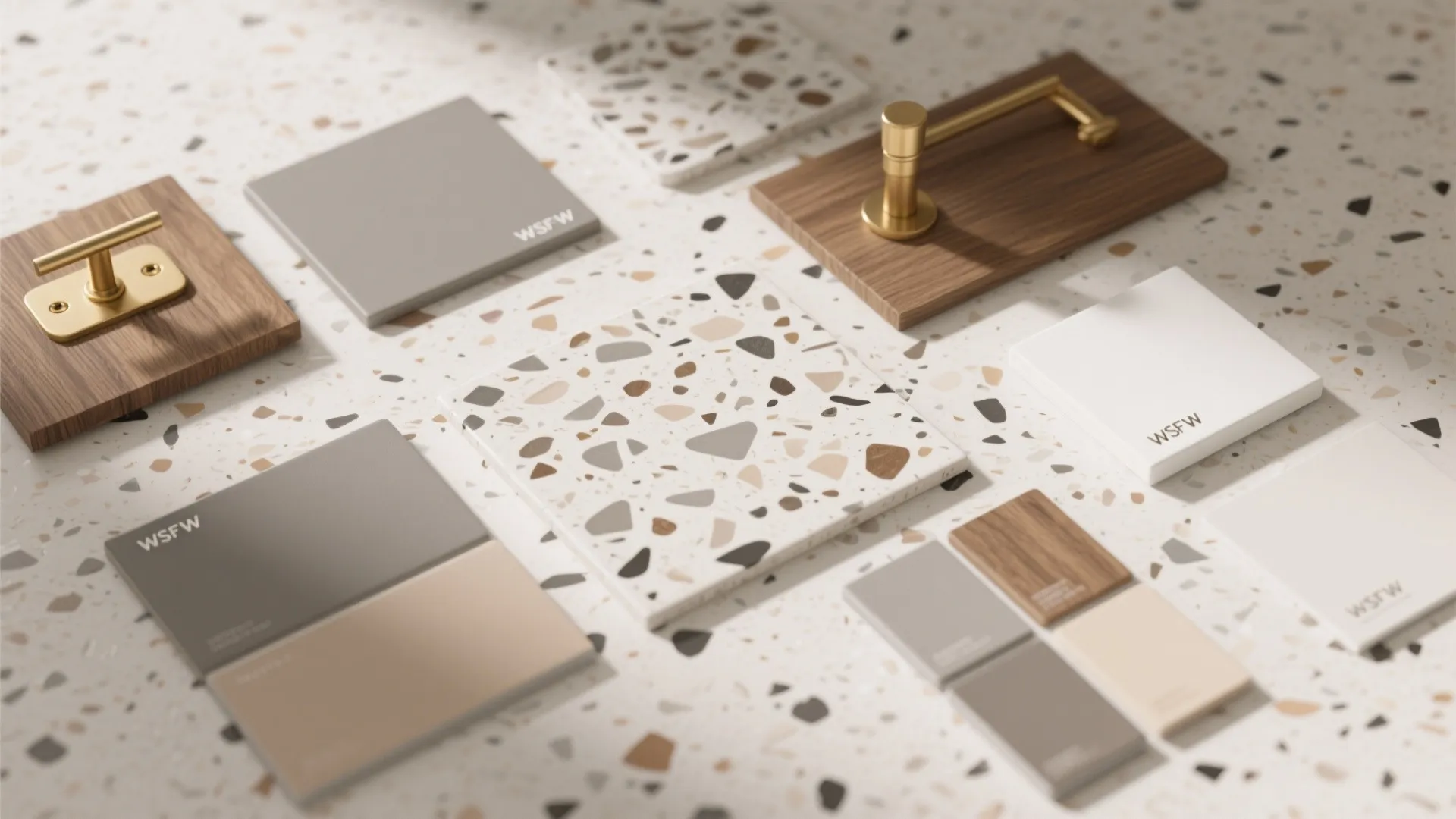 Terrazzo Speckles with Warmth