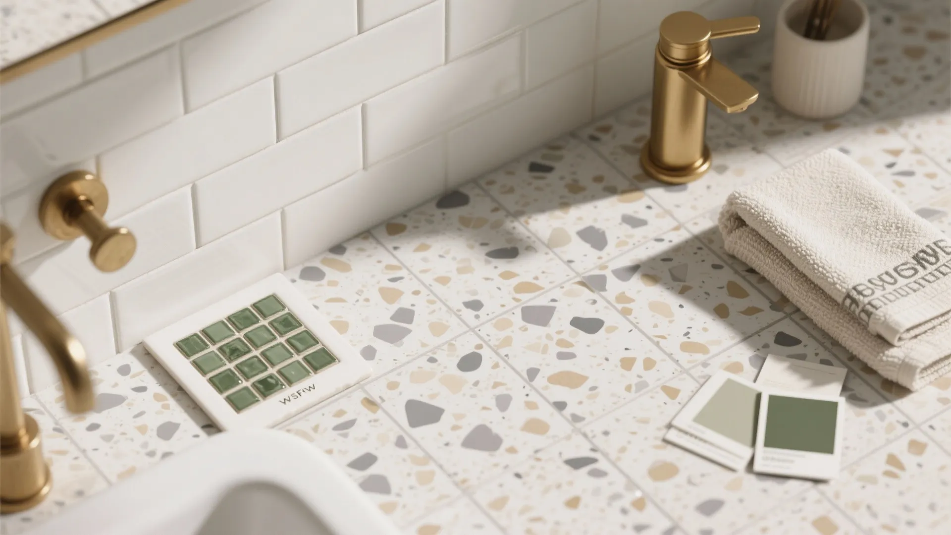 Terrazzo and Texture Mixing for a Soft Highlight