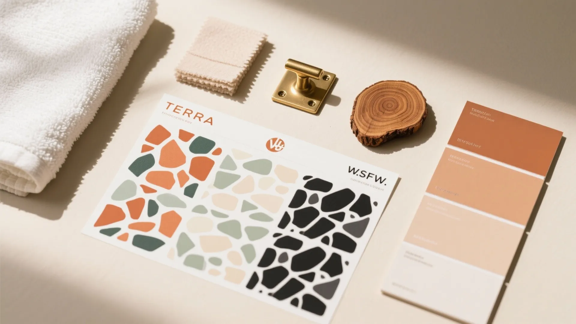 Terrazzo-inspired decals for playful color and depth