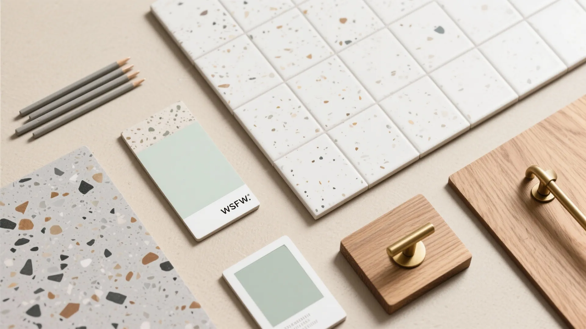 Matte Terrazzo-Style Porcelain with Micro Specks