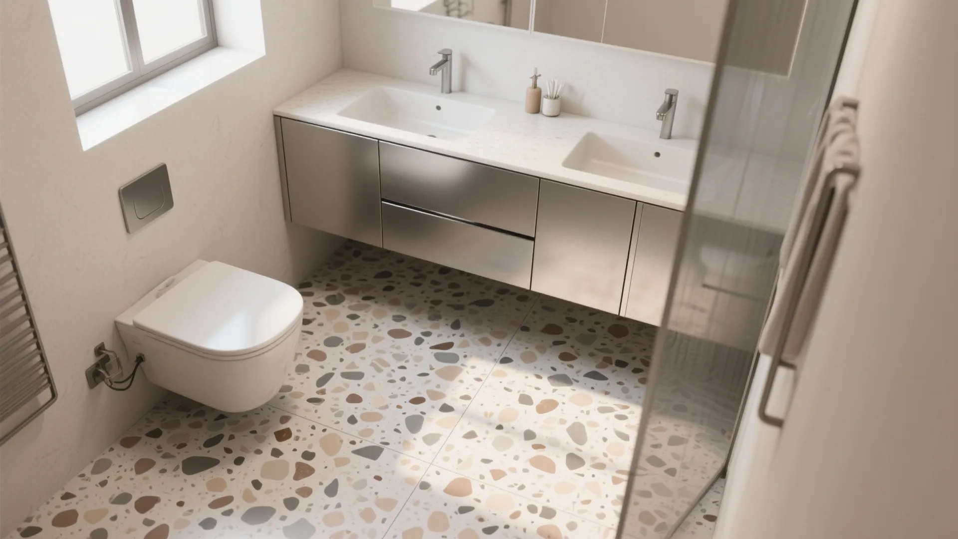 Terrazzo accents for personality