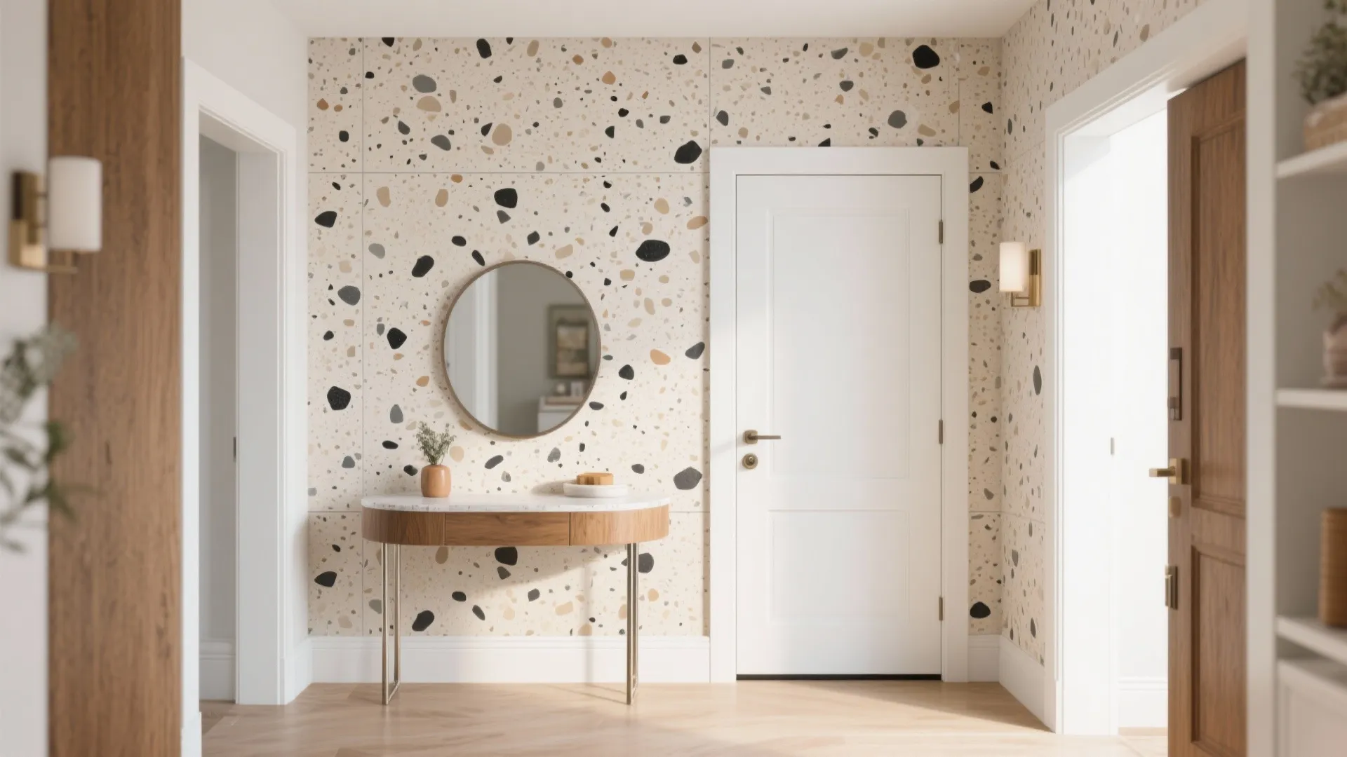 Terrazzo-Look Porcelain for Playful Pattern That Hides Scuffs