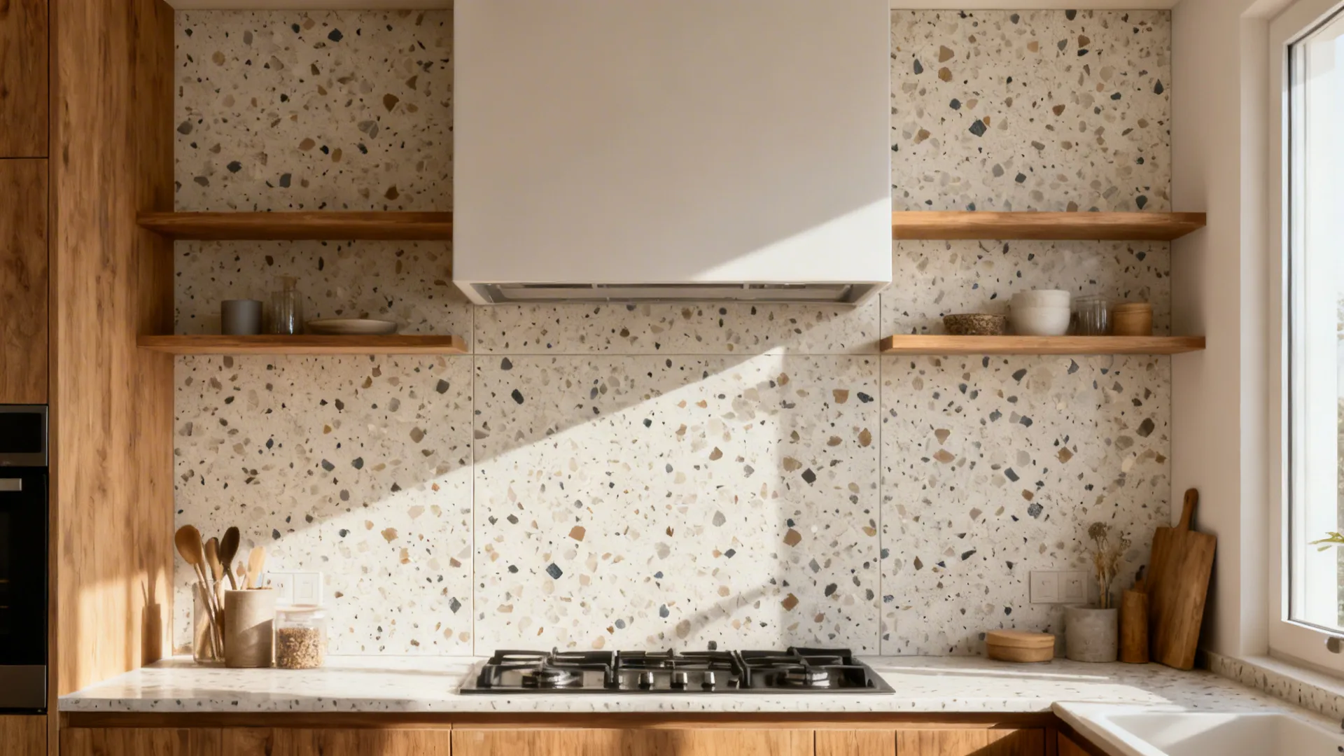 Terrazzo-look porcelain for modern character