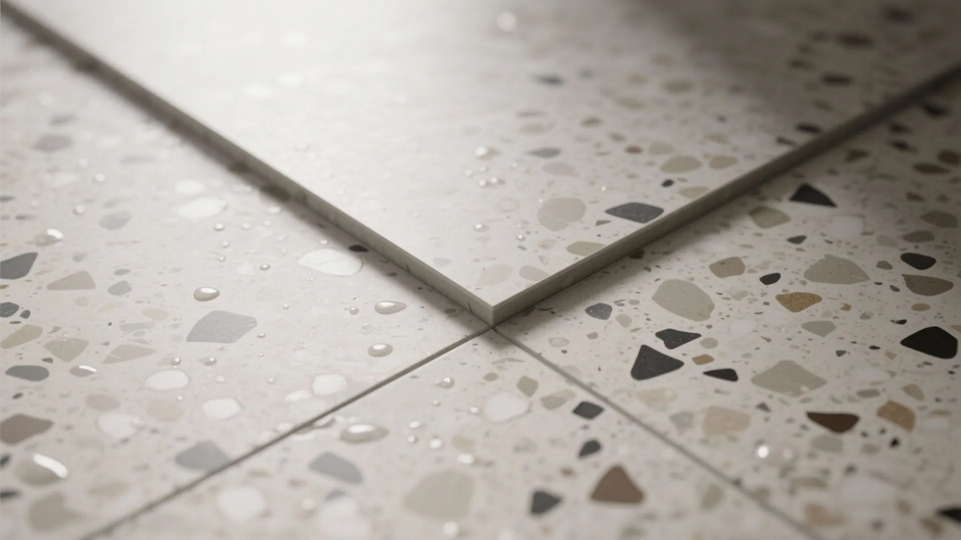 5) Terrazzo and Stone-Look Pairings for a Spa Vibe