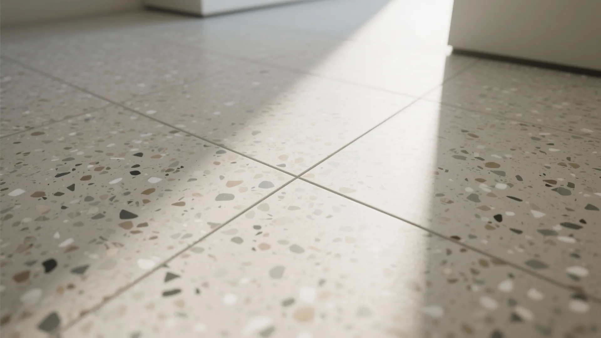 Speckled Terrazzo and Stone-Look for Forgiving, Modern Texture