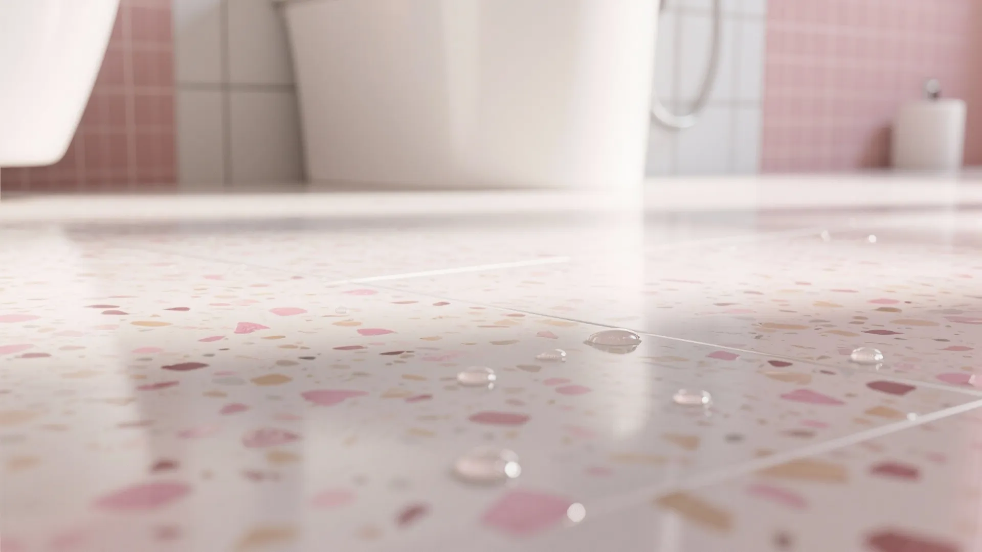 Terrazzo with Pink Chips