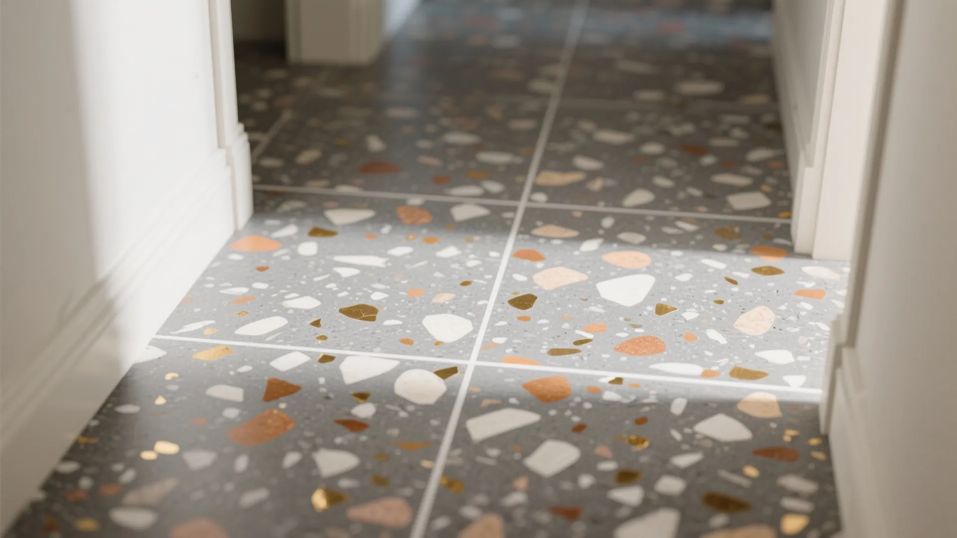 Terrazzo and Speckled Stone-Composite for Playful Durability