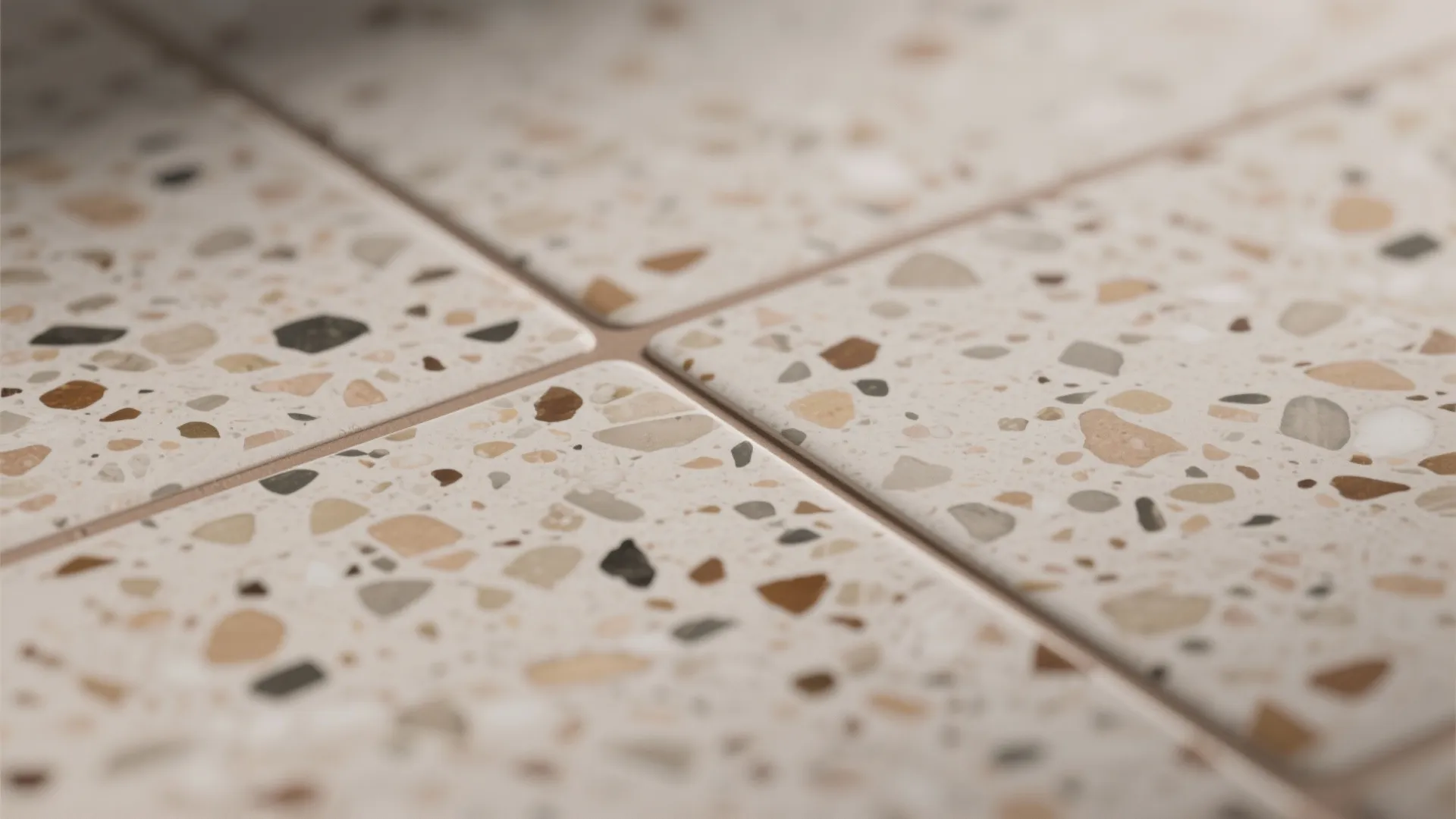 Matte terrazzo-look porcelain for character without upkeep