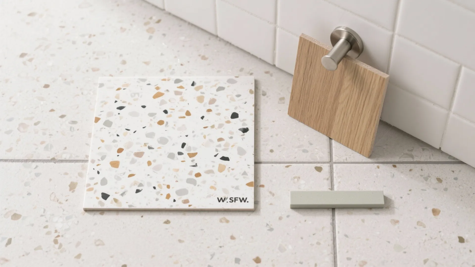 4) Terrazzo-Look Tiles for Character Without Clutter