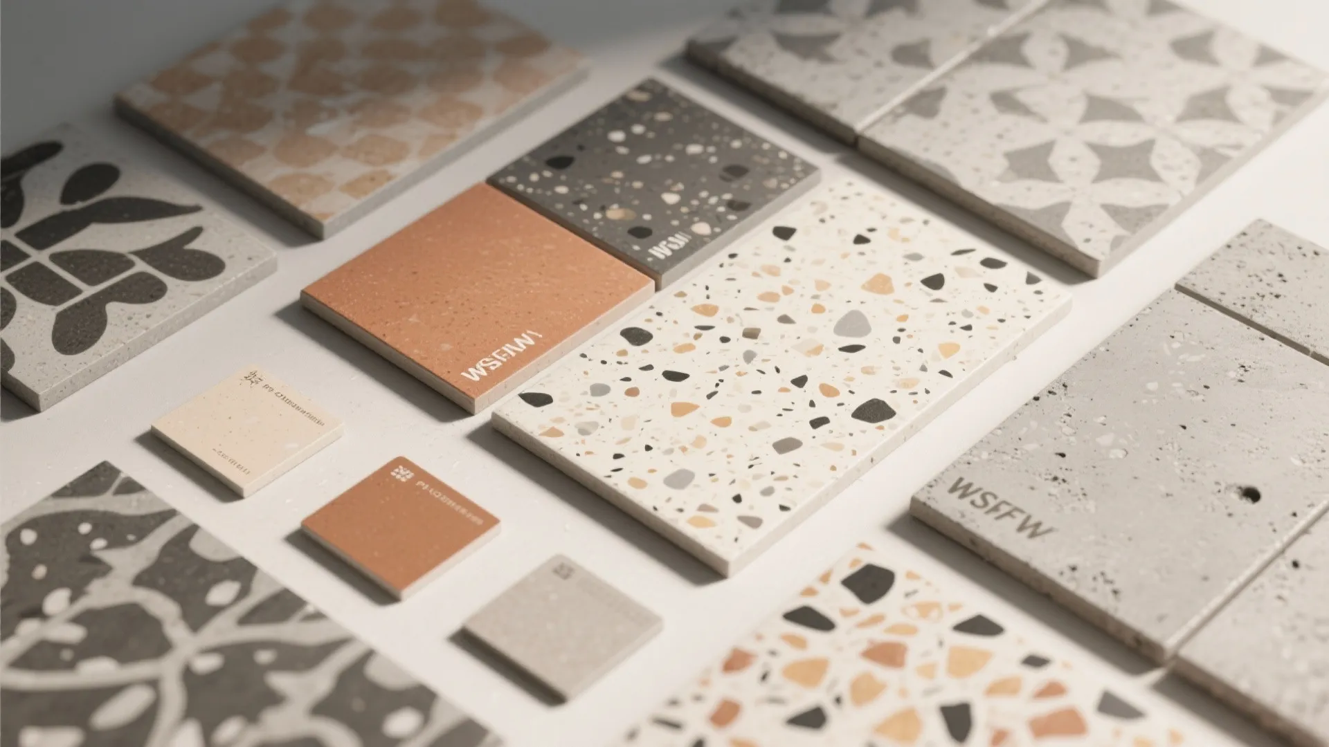 4. Patterned Cement or Terrazzo-look Tiles: Personality with Practicality