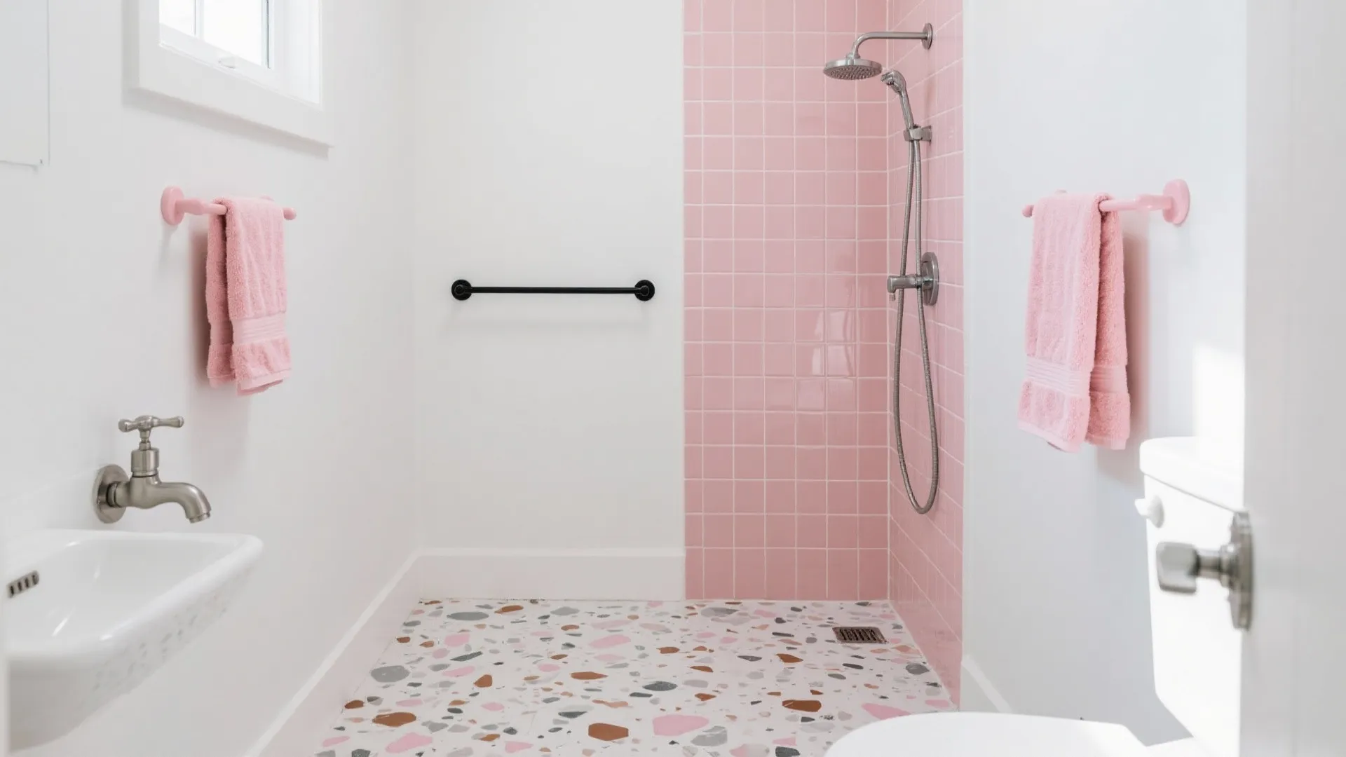 Terrazzo with Pink Accents