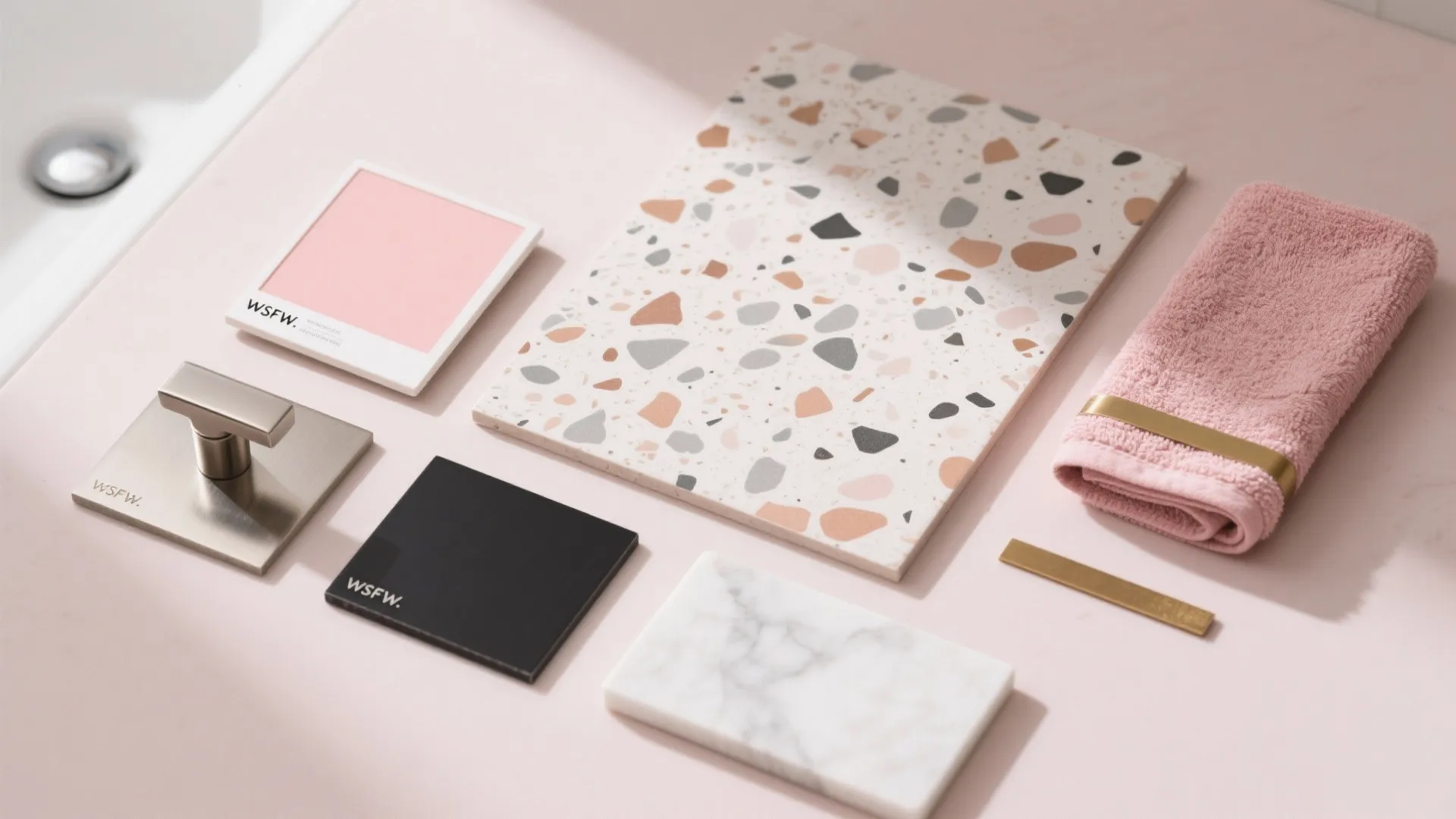 Terrazzo with Pink Accents