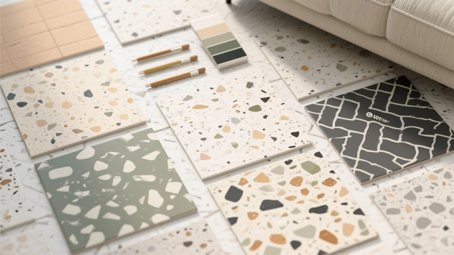 Statement Terrazzo or Patterned Porcelain