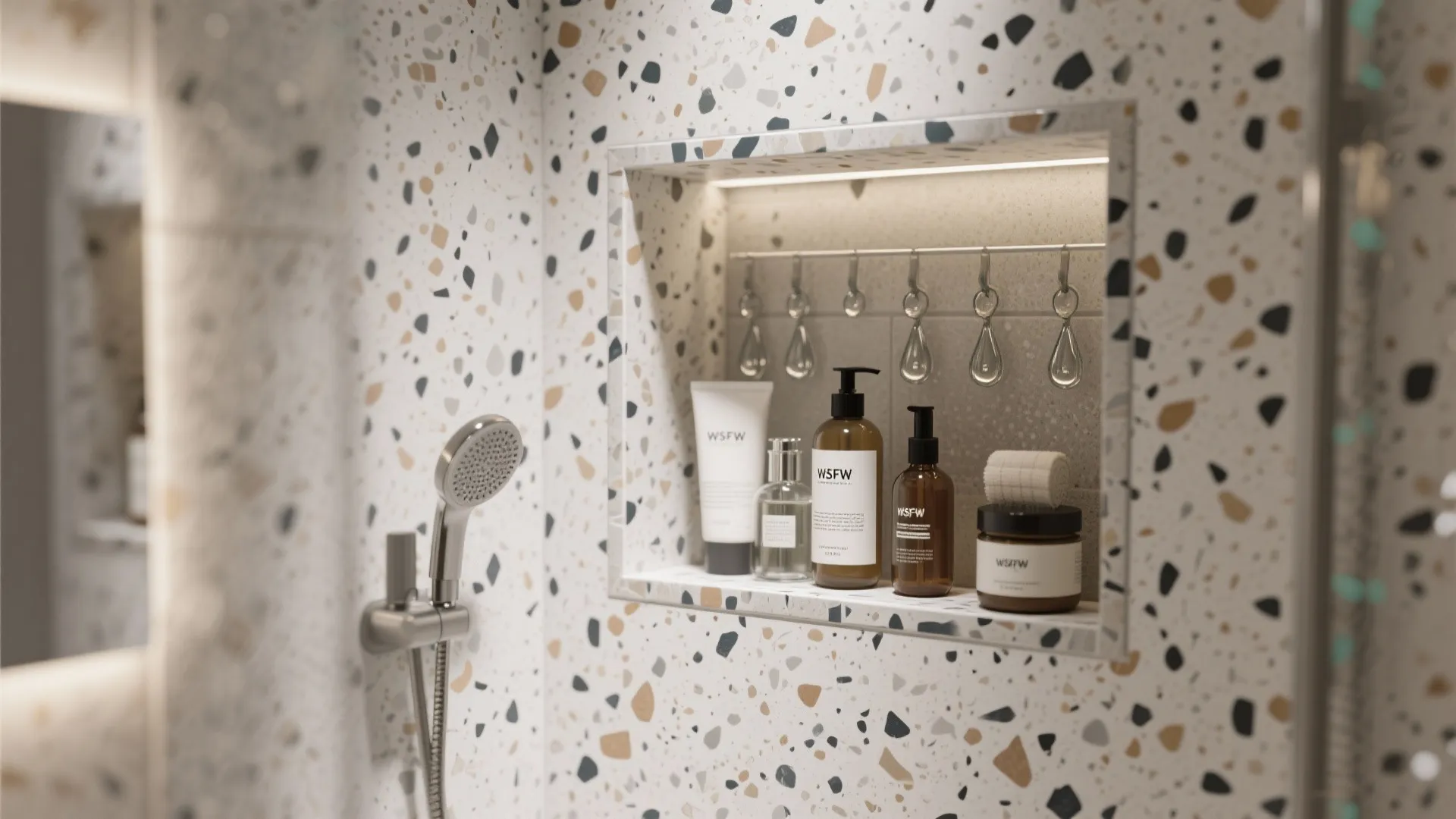 7. Terrazzo Niche in the Shower