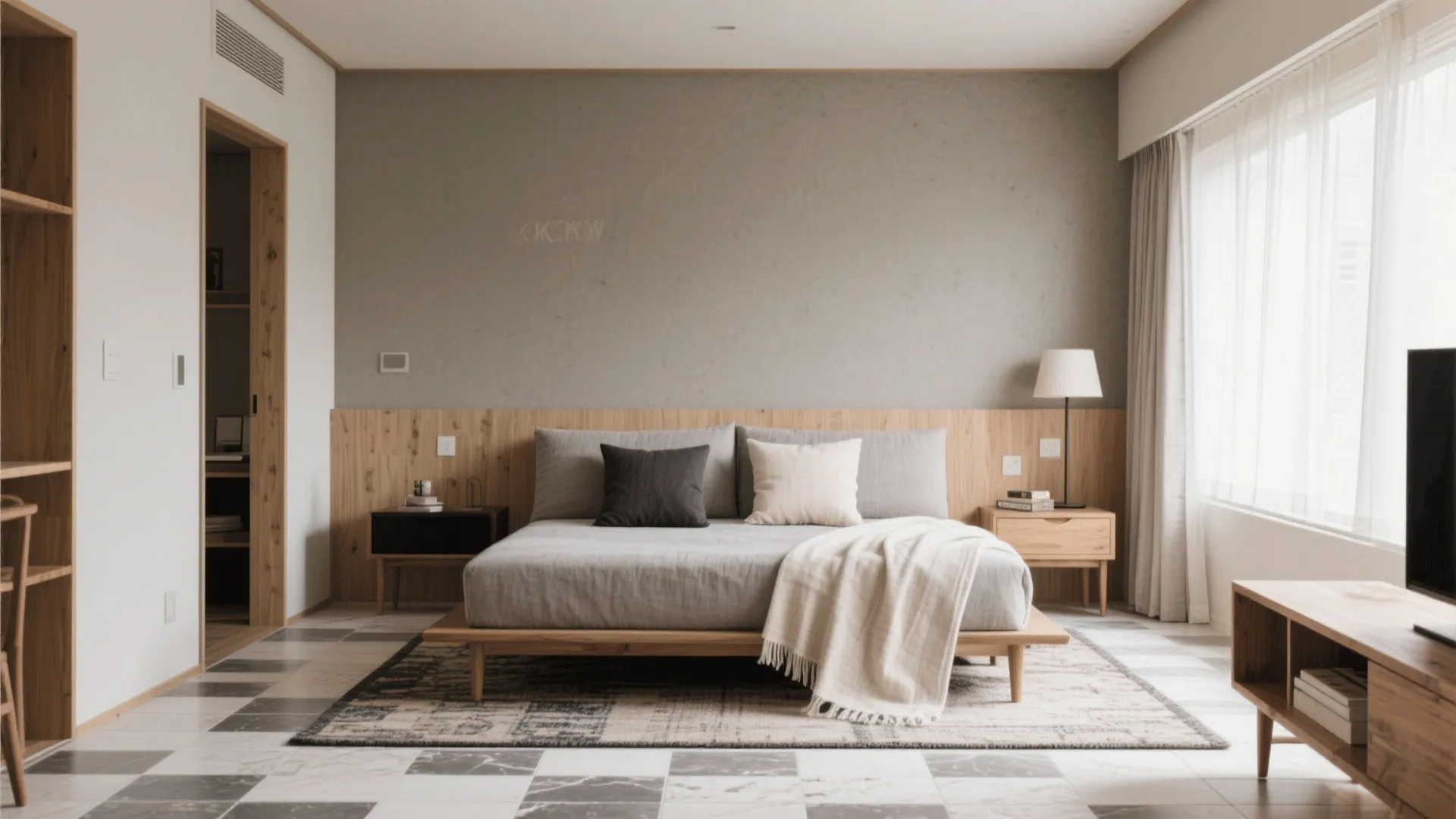 Tips 6: テキスタイルは“点で効かせる”、床は主役にしない