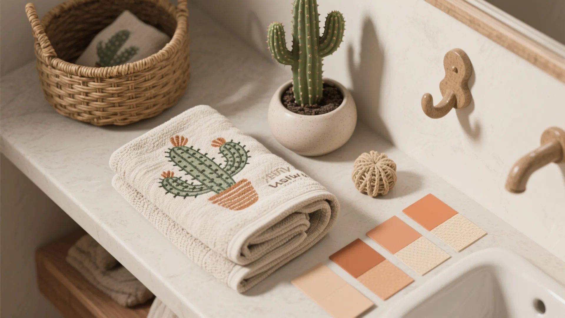 4. Cactus Motif Textiles and Accessories
