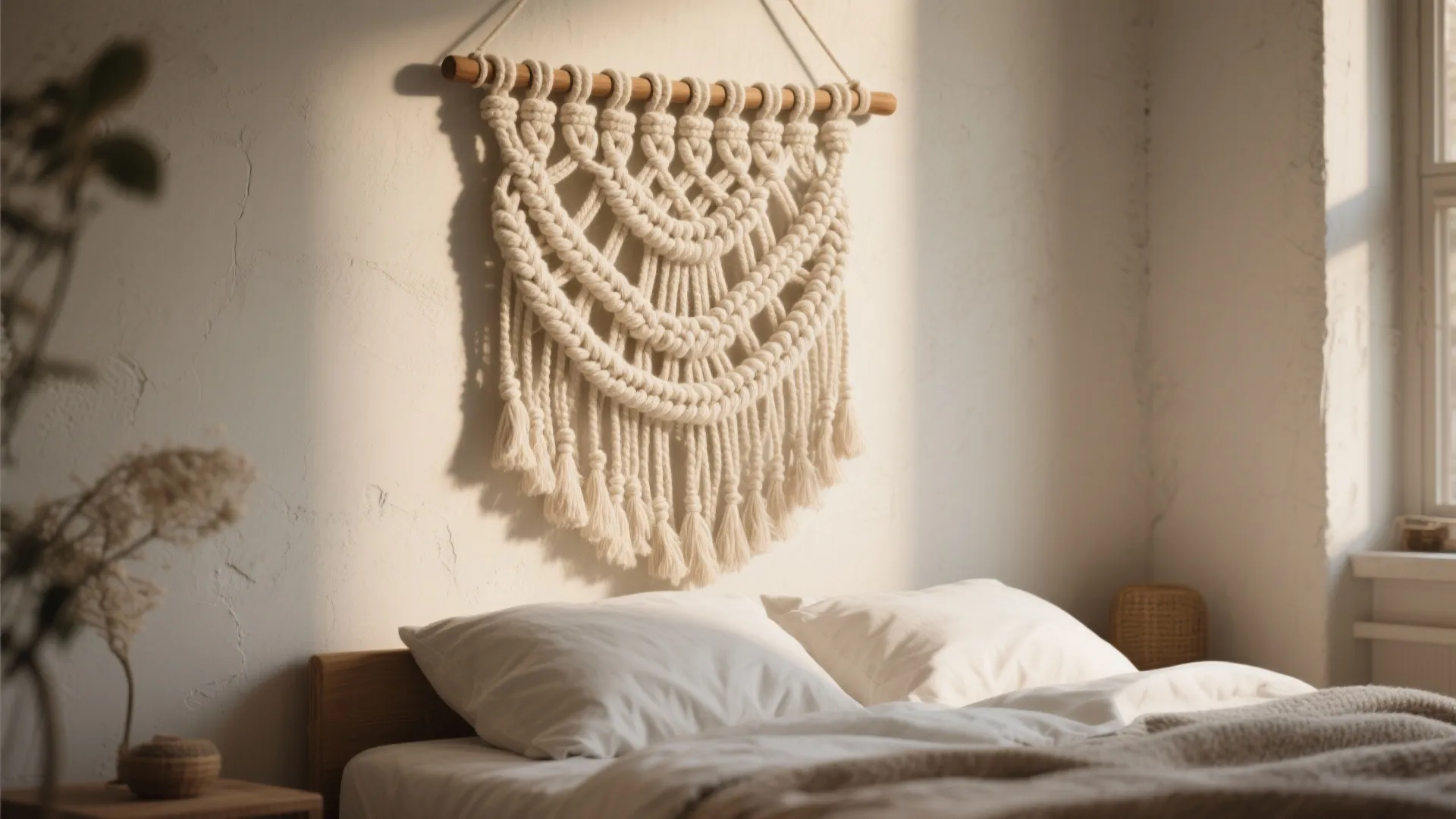 4. Textured or Fabric Art to Add Softness