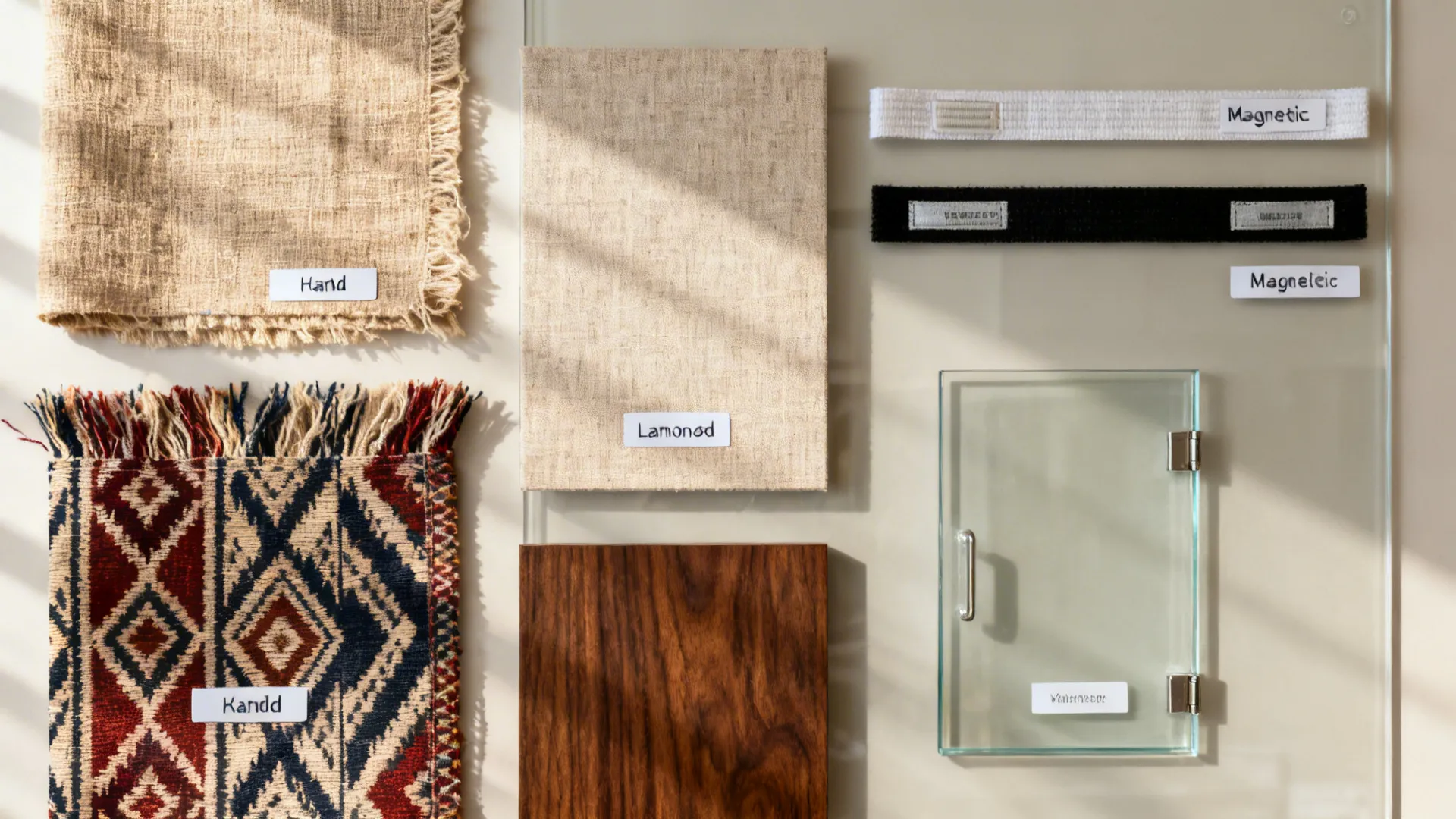 3) Blend Indian Textiles Behind Glass