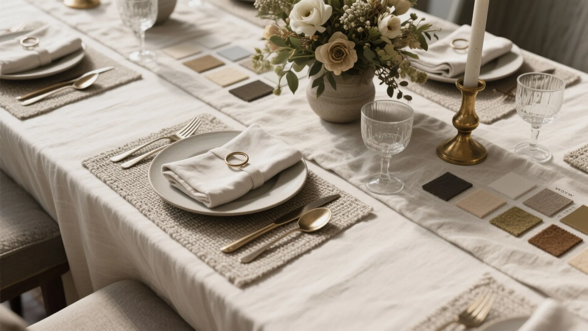 5. Curated Table Settings and Textile Layering