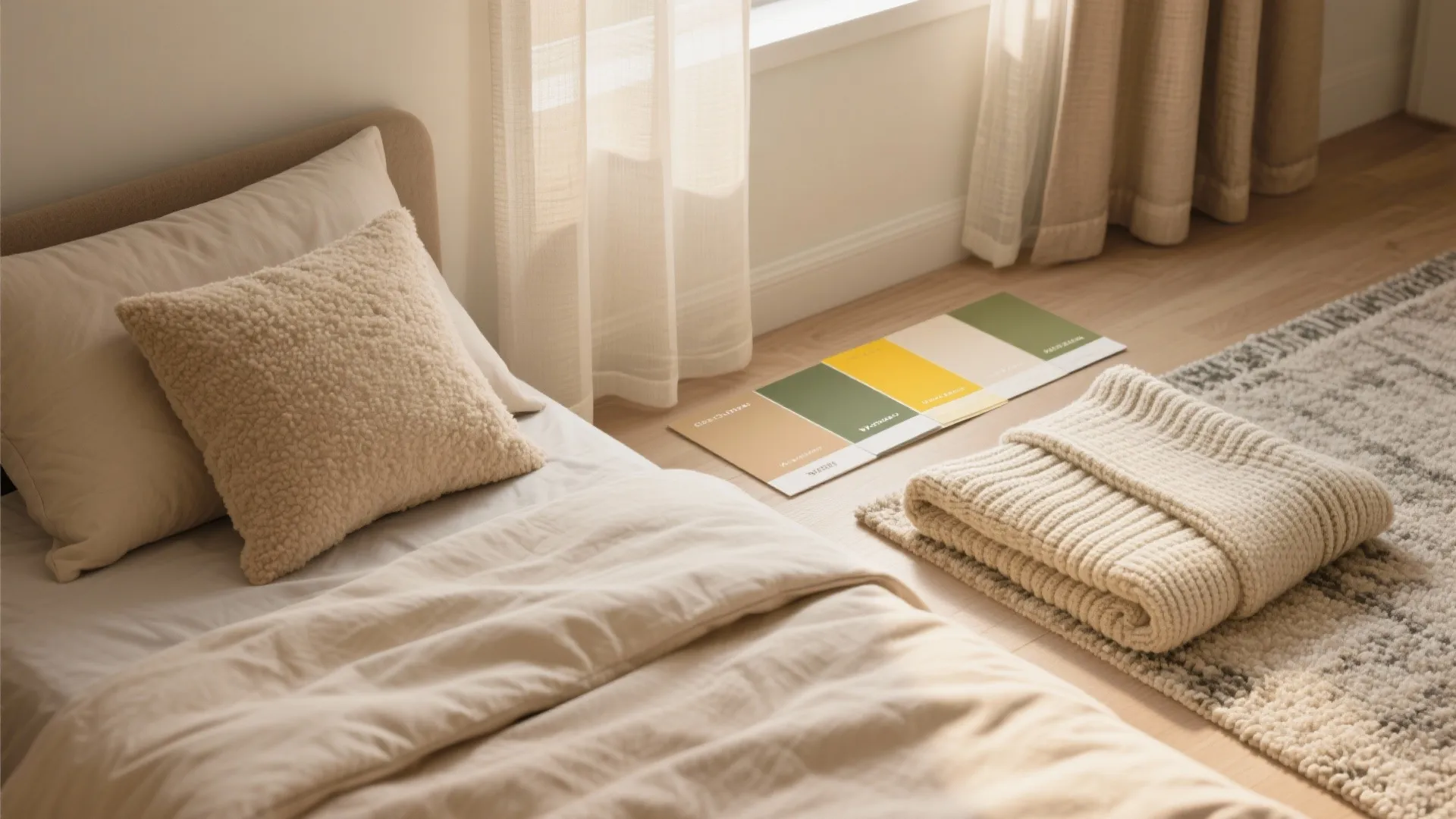 Color Zoning and Textiles to Define Space