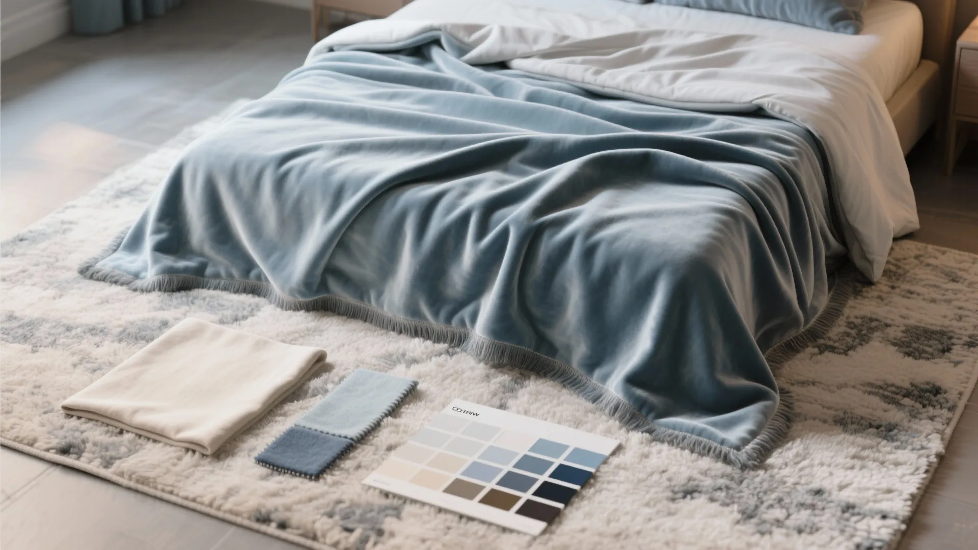 3. Soft textiles and a restrained color palette