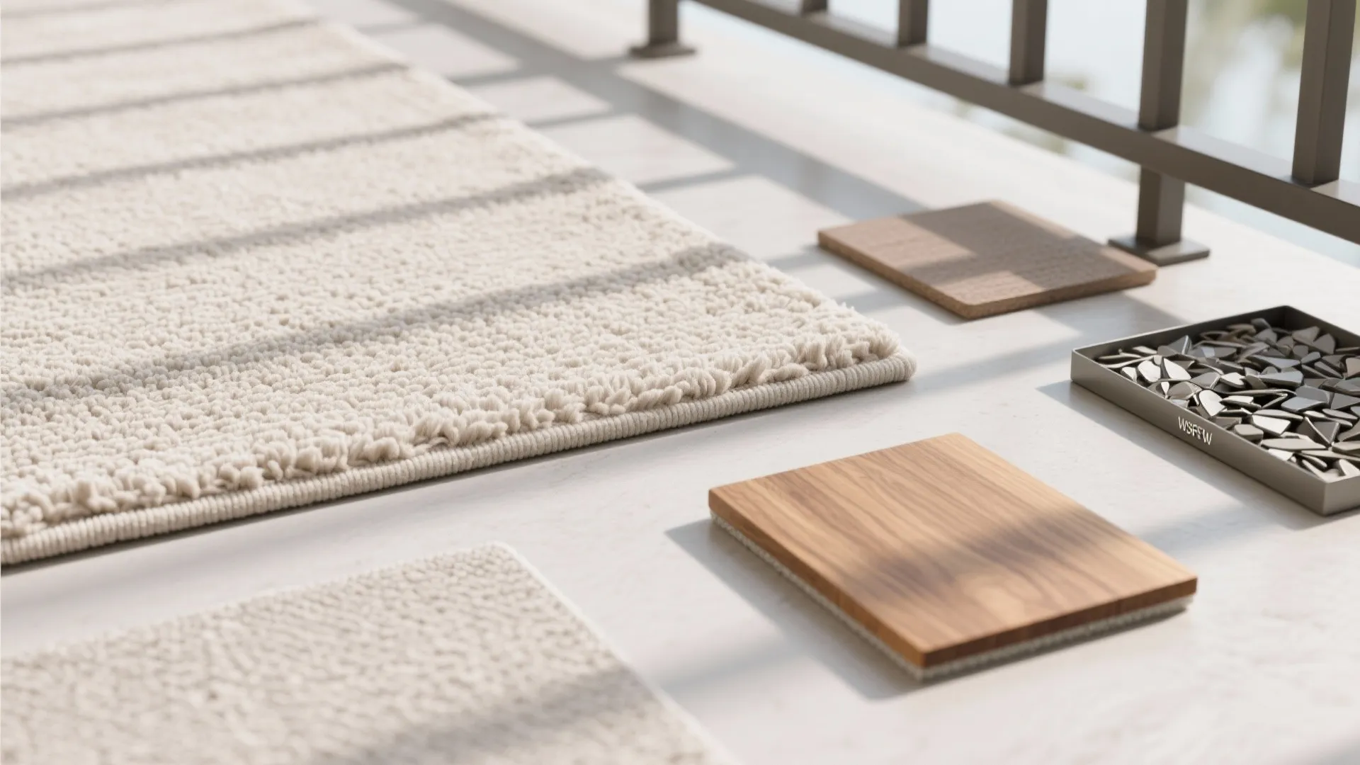 Textile comfort: outdoor rugs, cushions, and a touch of wood