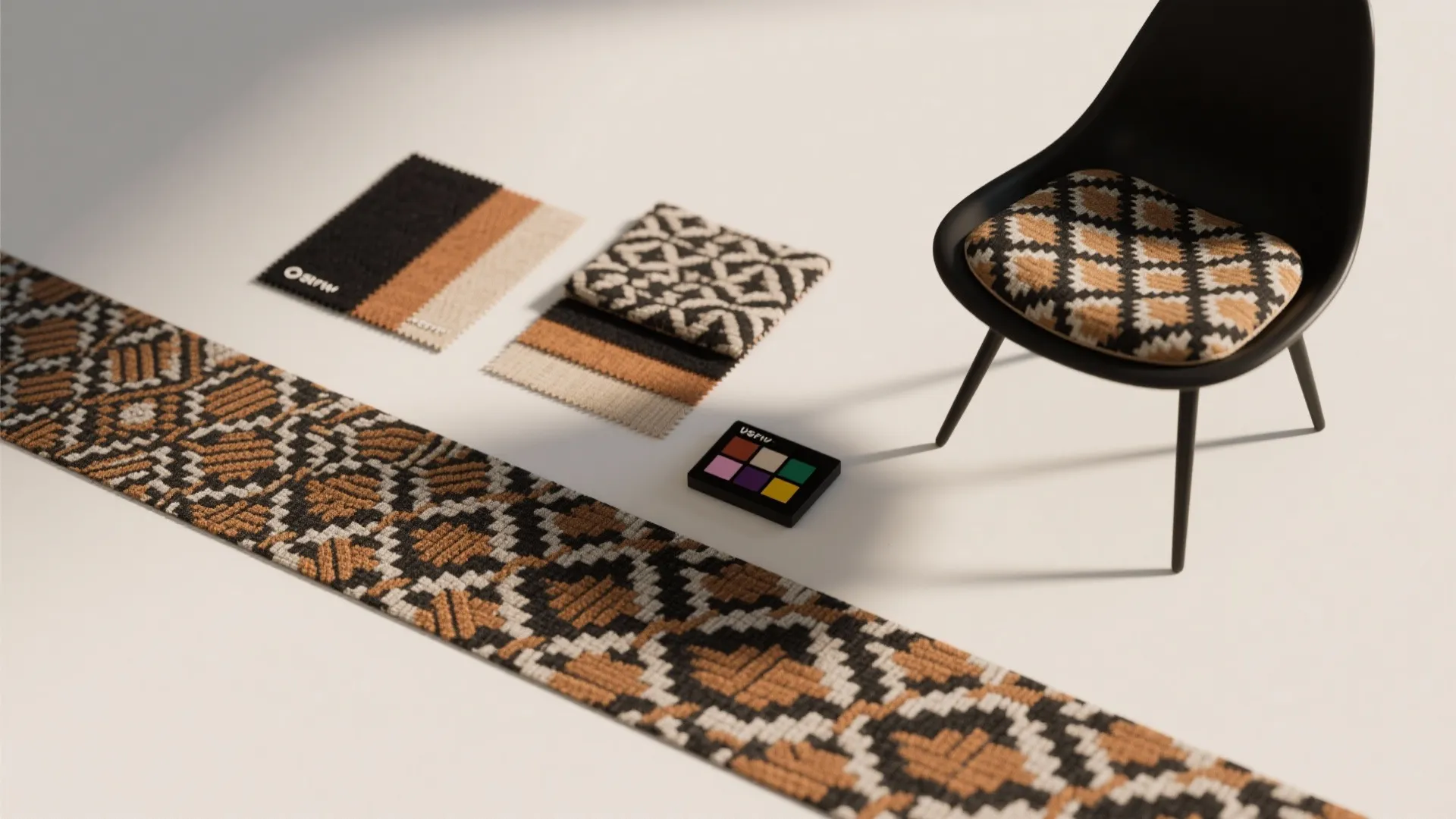 5. Embrace statement pairings with patterned textiles