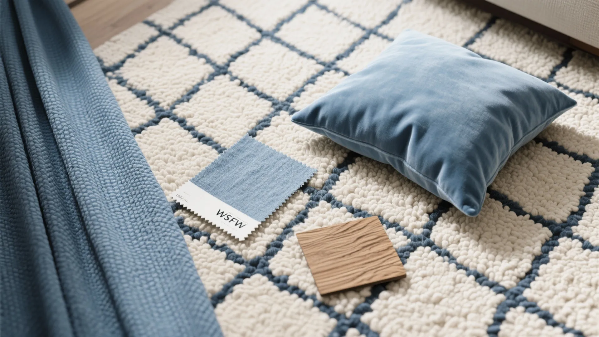 2. Use textiles to add texture without clutter