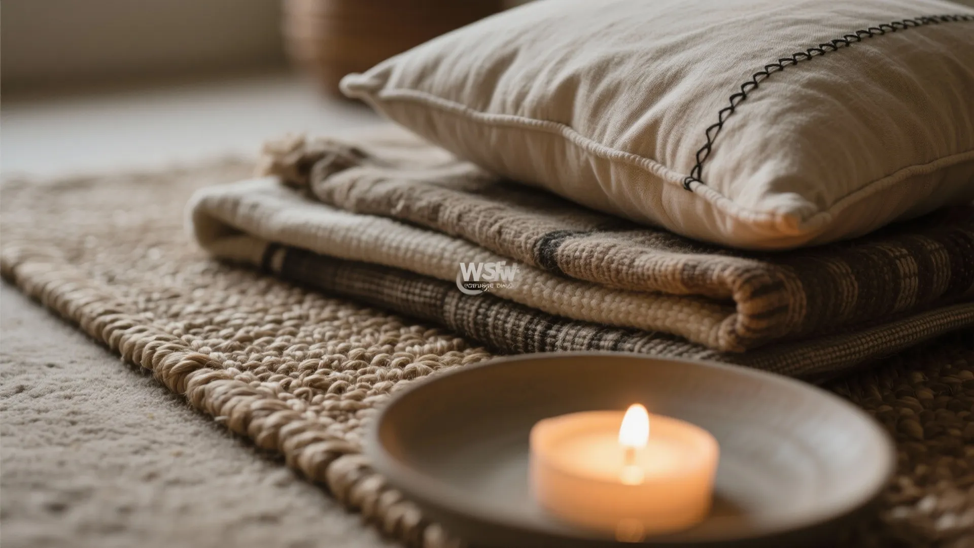 Low Seating Ritual Corner with Textiles