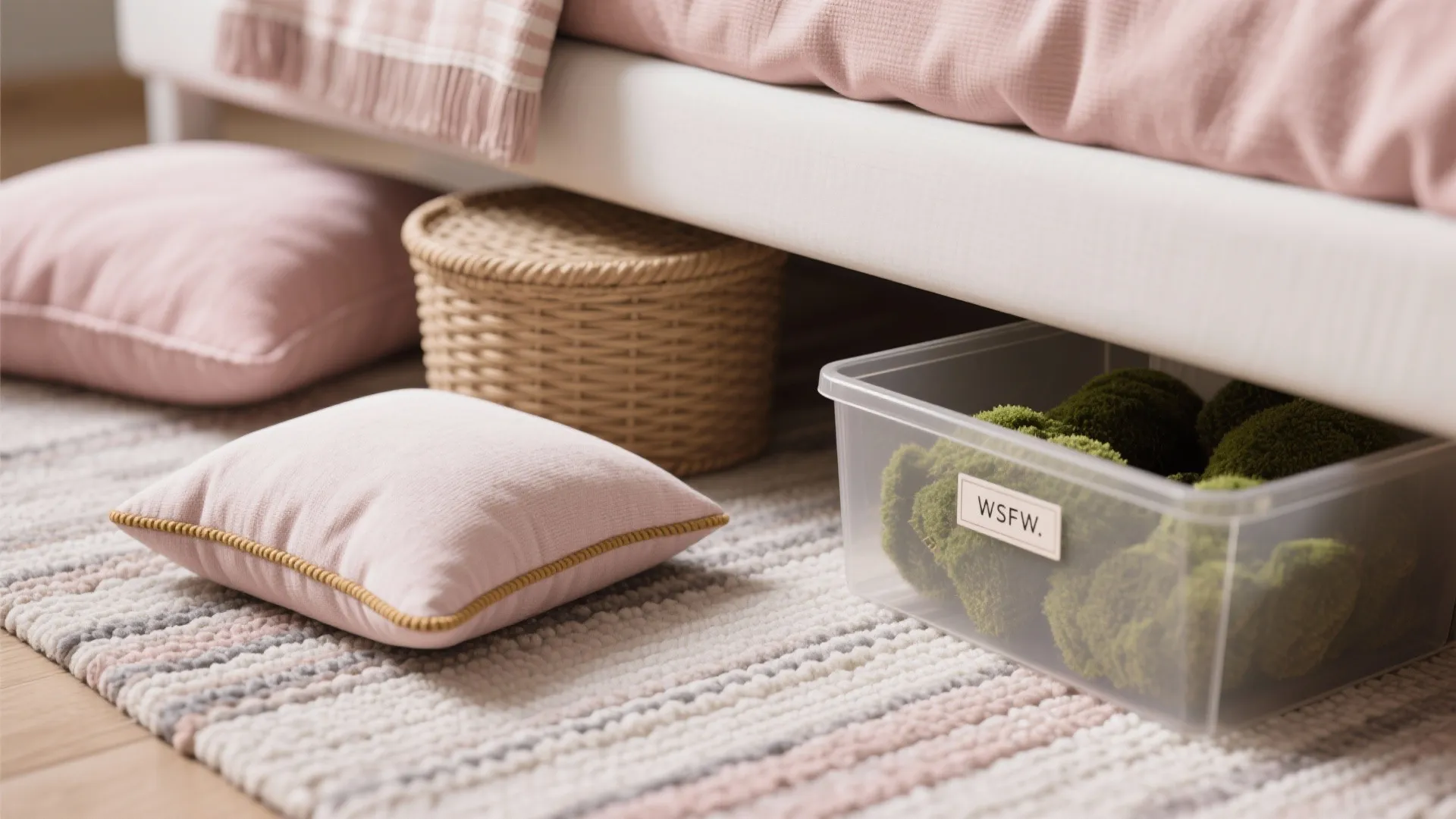Corner Nook: Under-Bed Storage + Soft Reading Spot