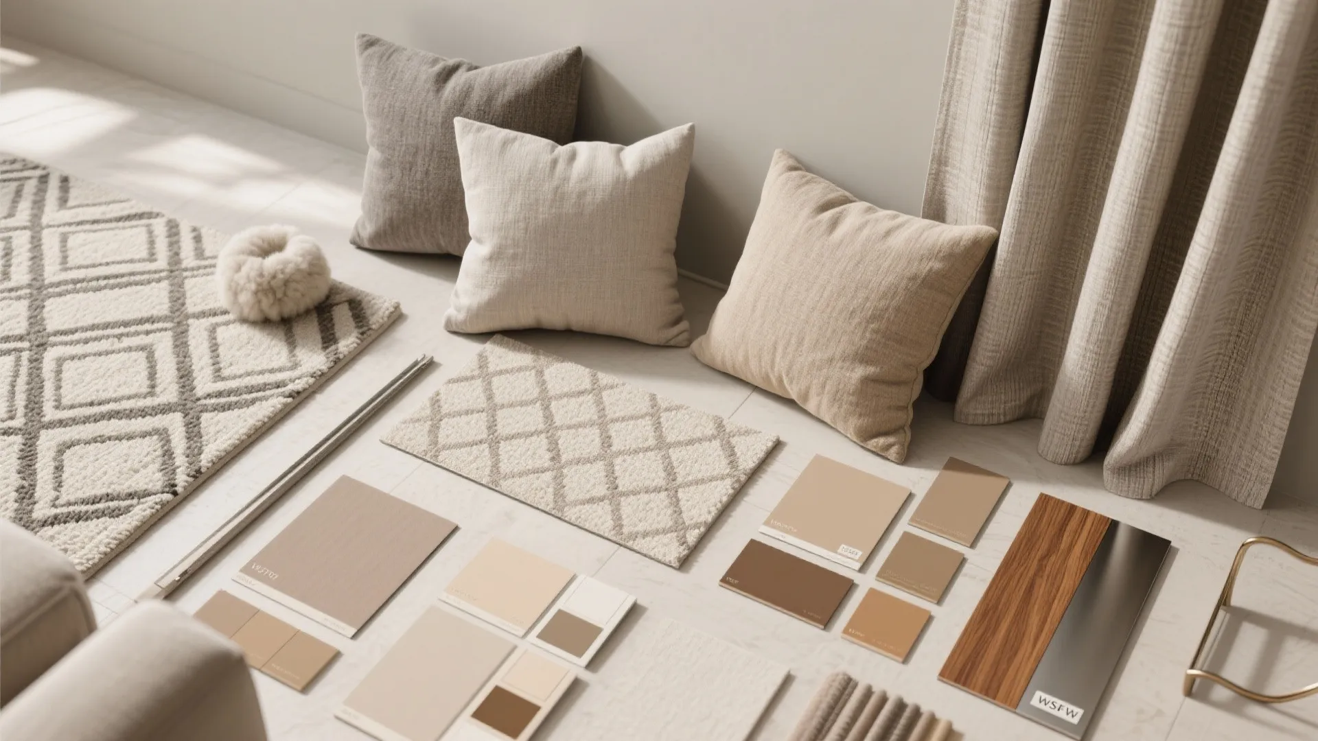 Textile switch-ups: covers, rugs, and curtains