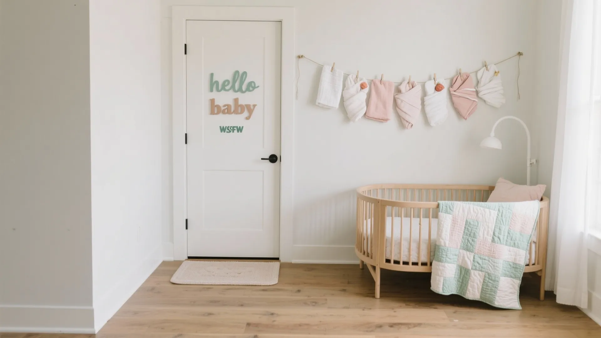 Textile Layers: Welcome Mat, Swaddle Banner, and Tactile Bassinet Corner