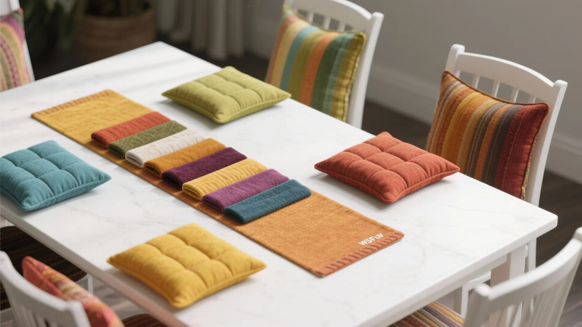 3. Add color with textiles, not paint