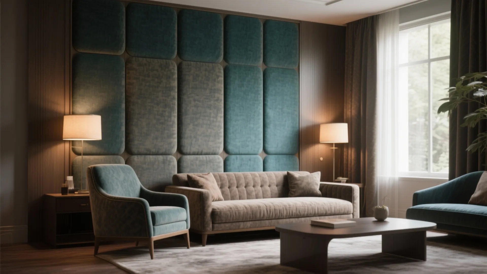5. Textile Walls: Upholstery and Fabric Panels