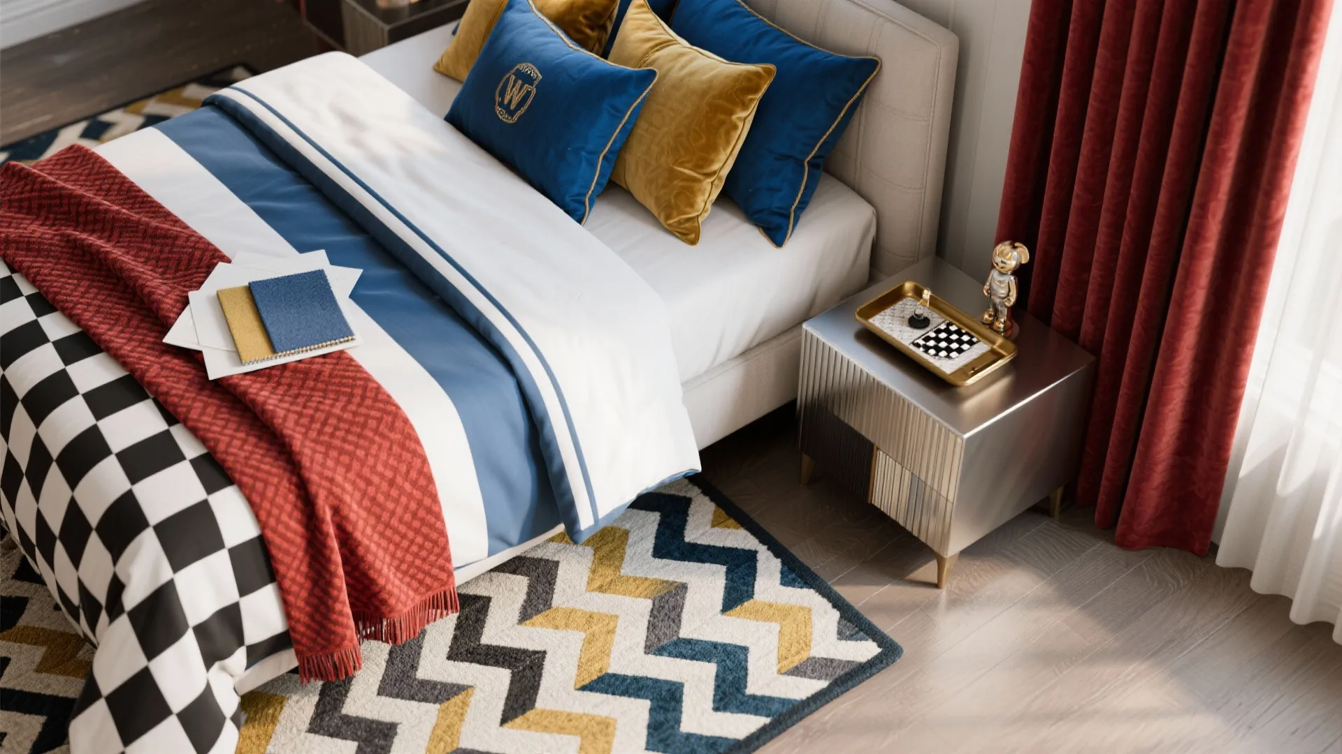 5. Textiles and finishing touches that speed things up