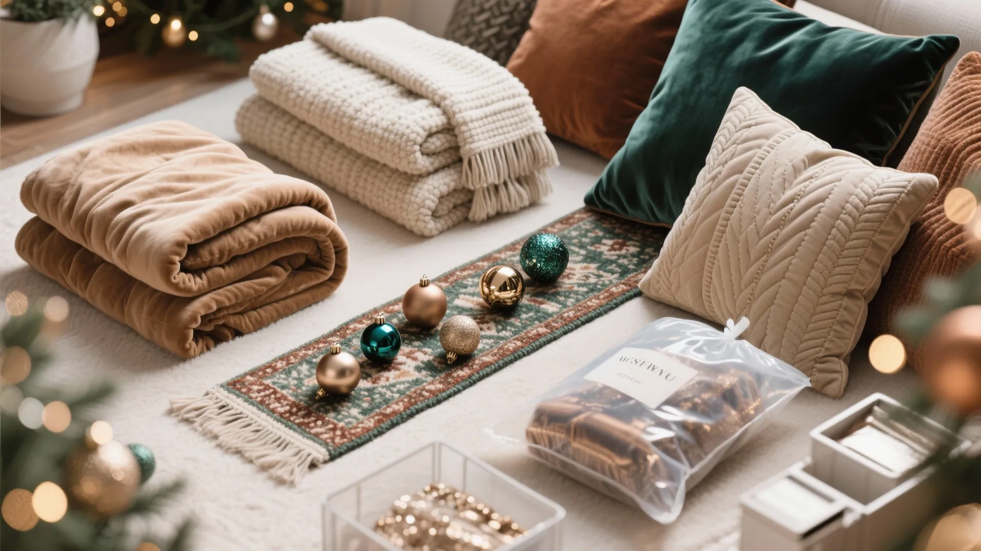 4. Textiles and small accents for seasonal warmth