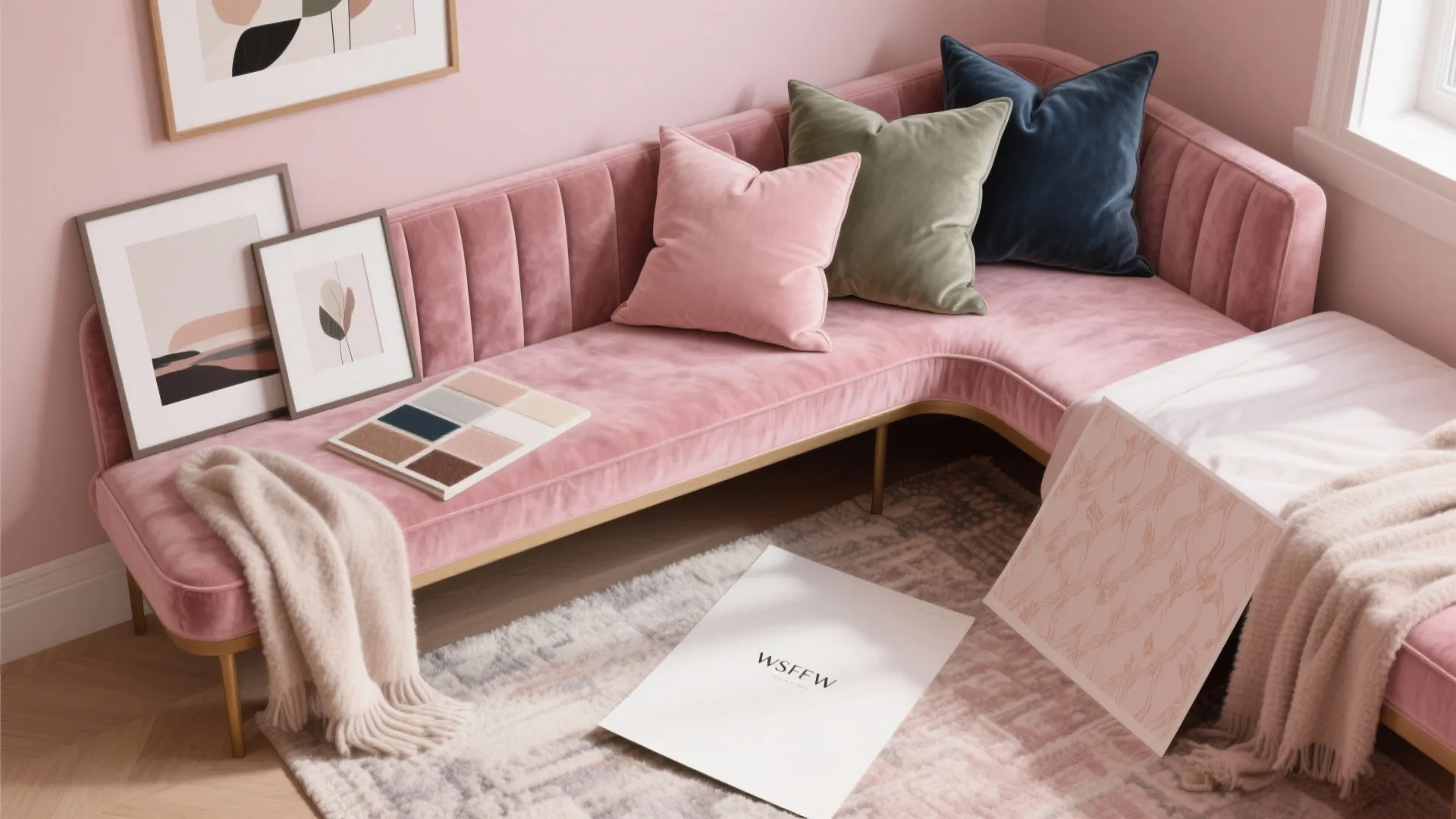 5. Playful Textiles and Art for an Evolving Look