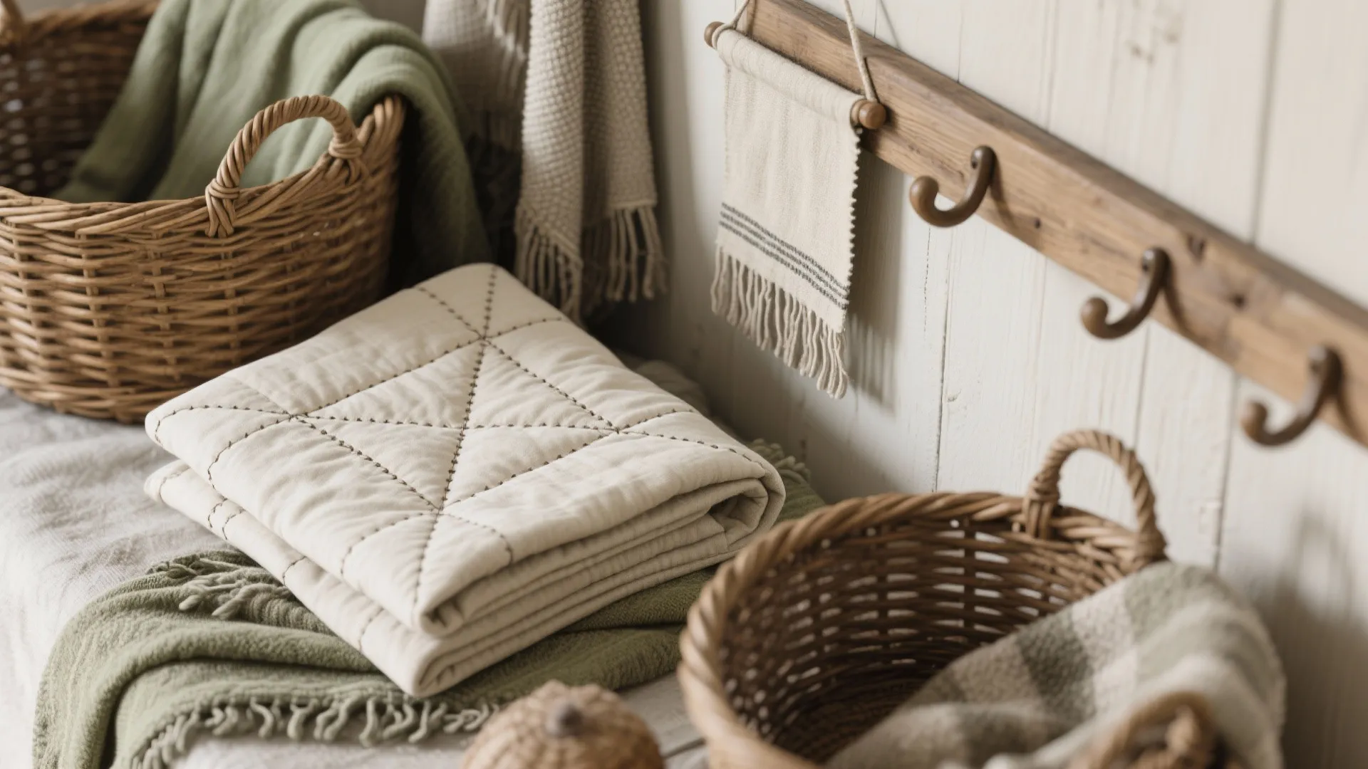 4. Layered Textiles: Quilts & Baskets