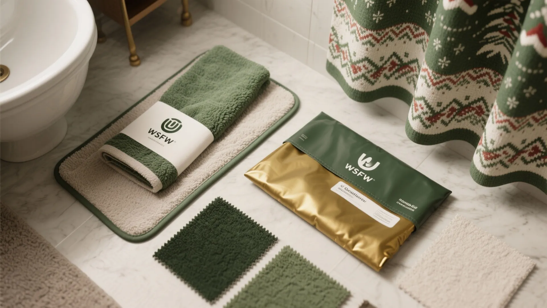 3. Festive textiles with waterproof cores