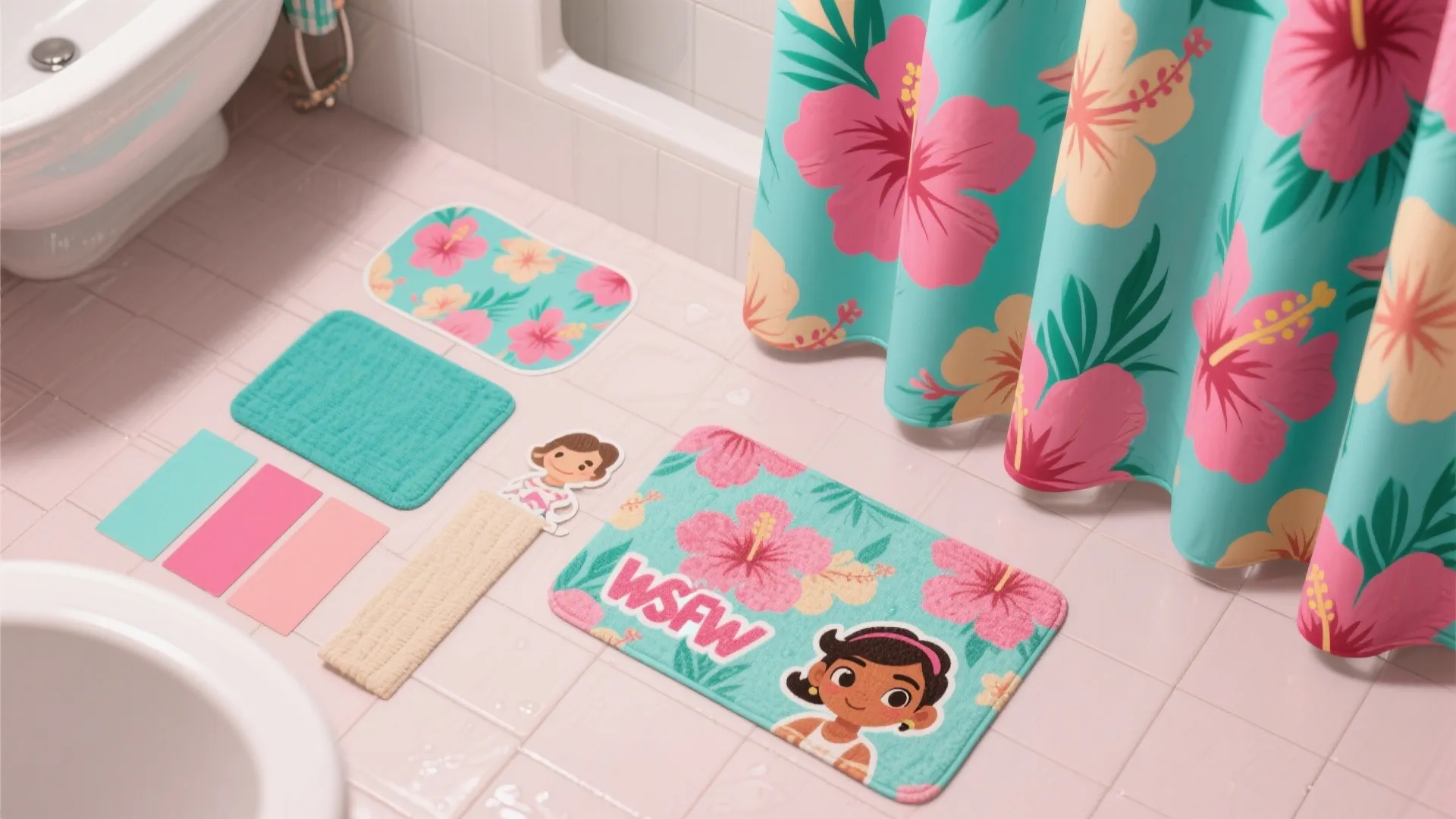 2. Character textiles and removable decals